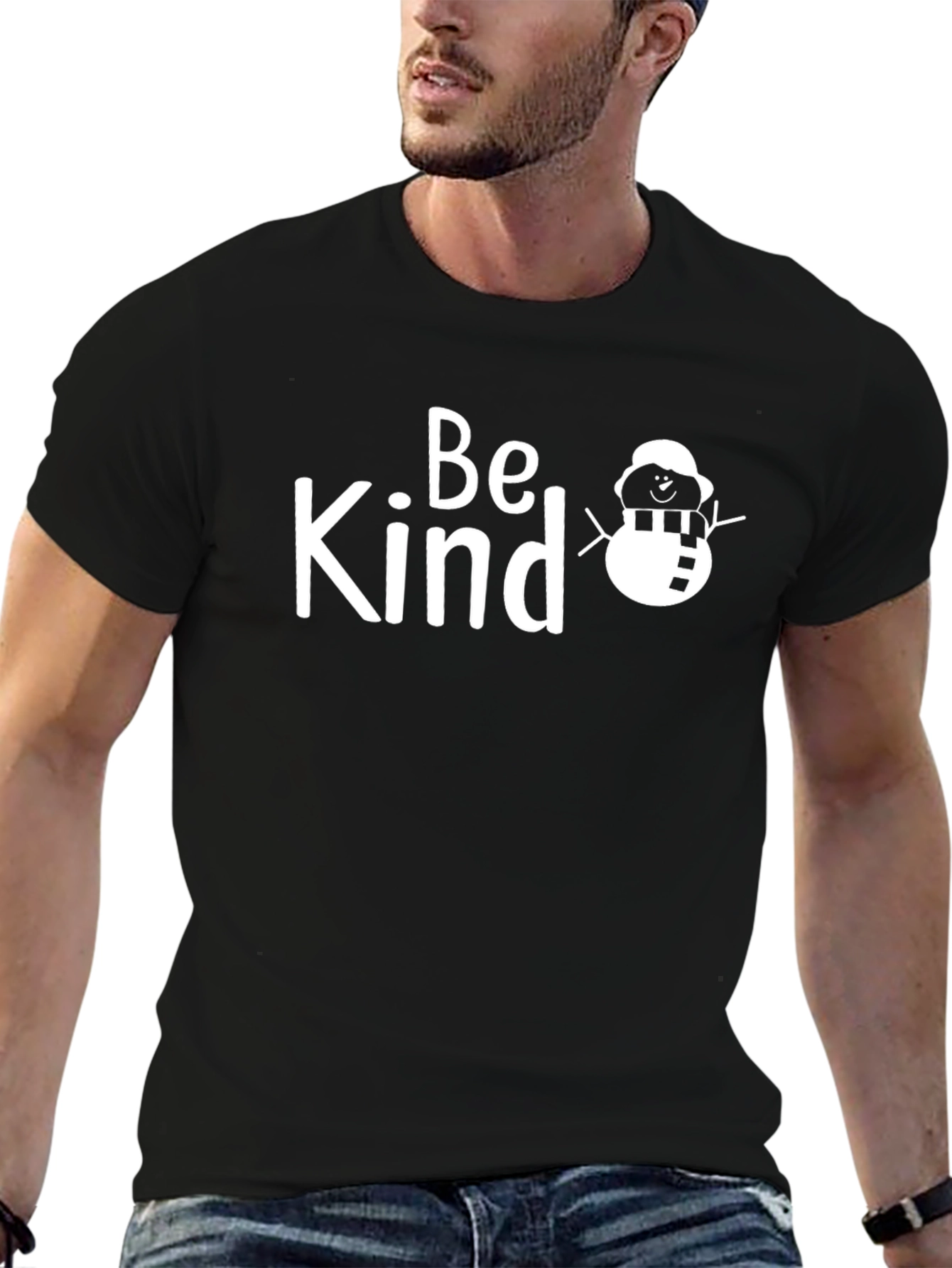 Be Kind Snowman Graphic T-Shirt