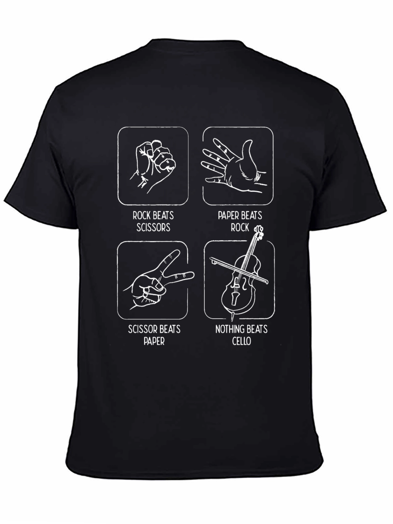 Rock Paper Scissors Cello T-Shirt