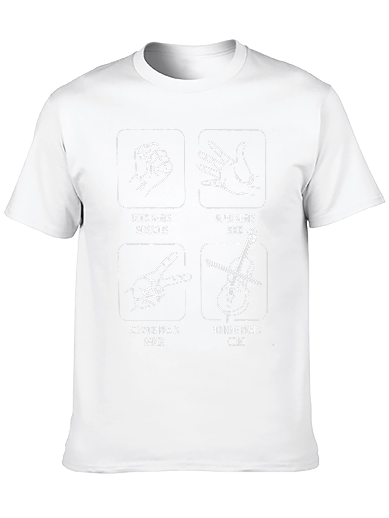 Rock Paper Scissors Cello T-Shirt