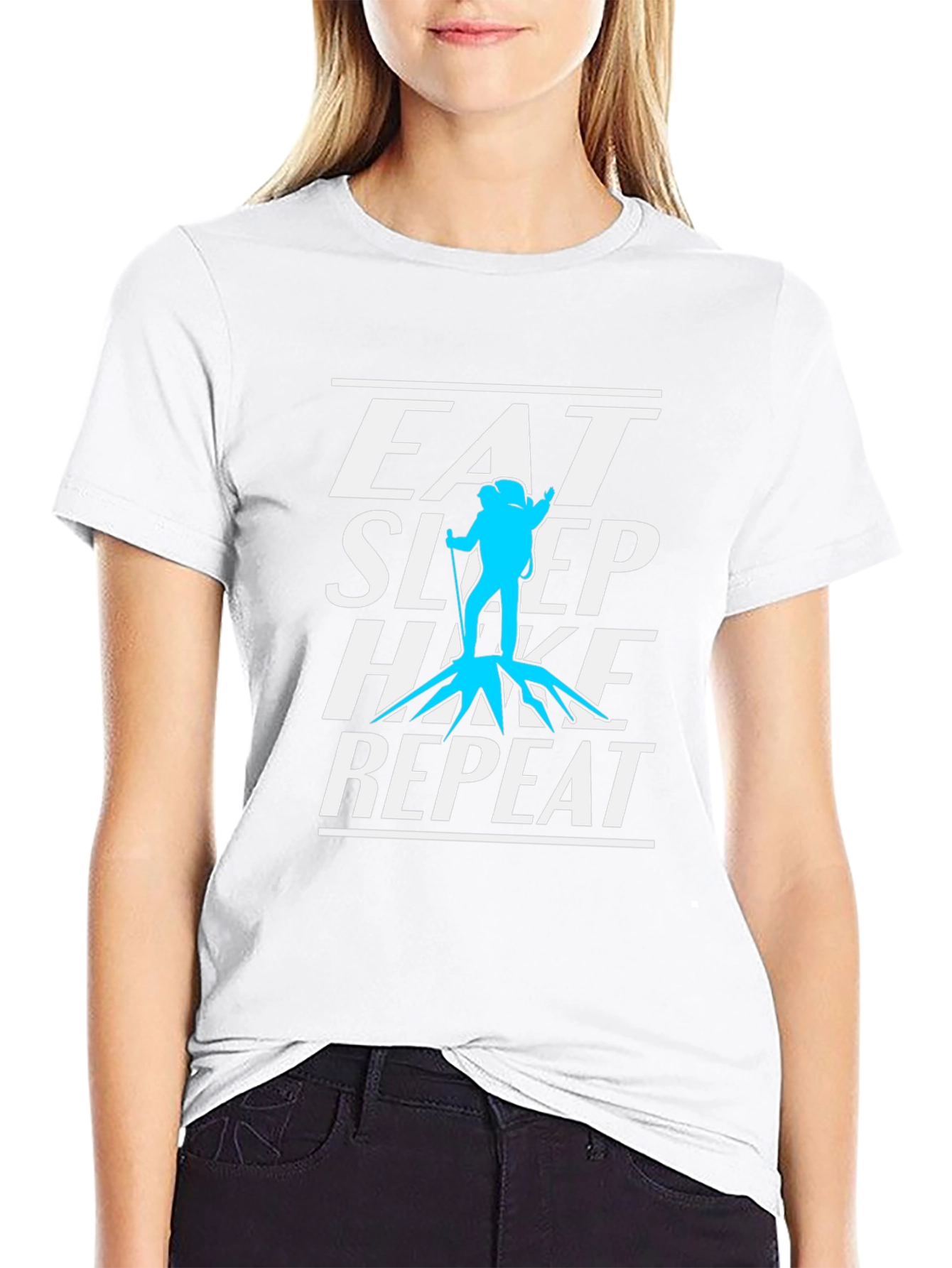 Eat Sleep Hike Repeat Graphic T-Shirt