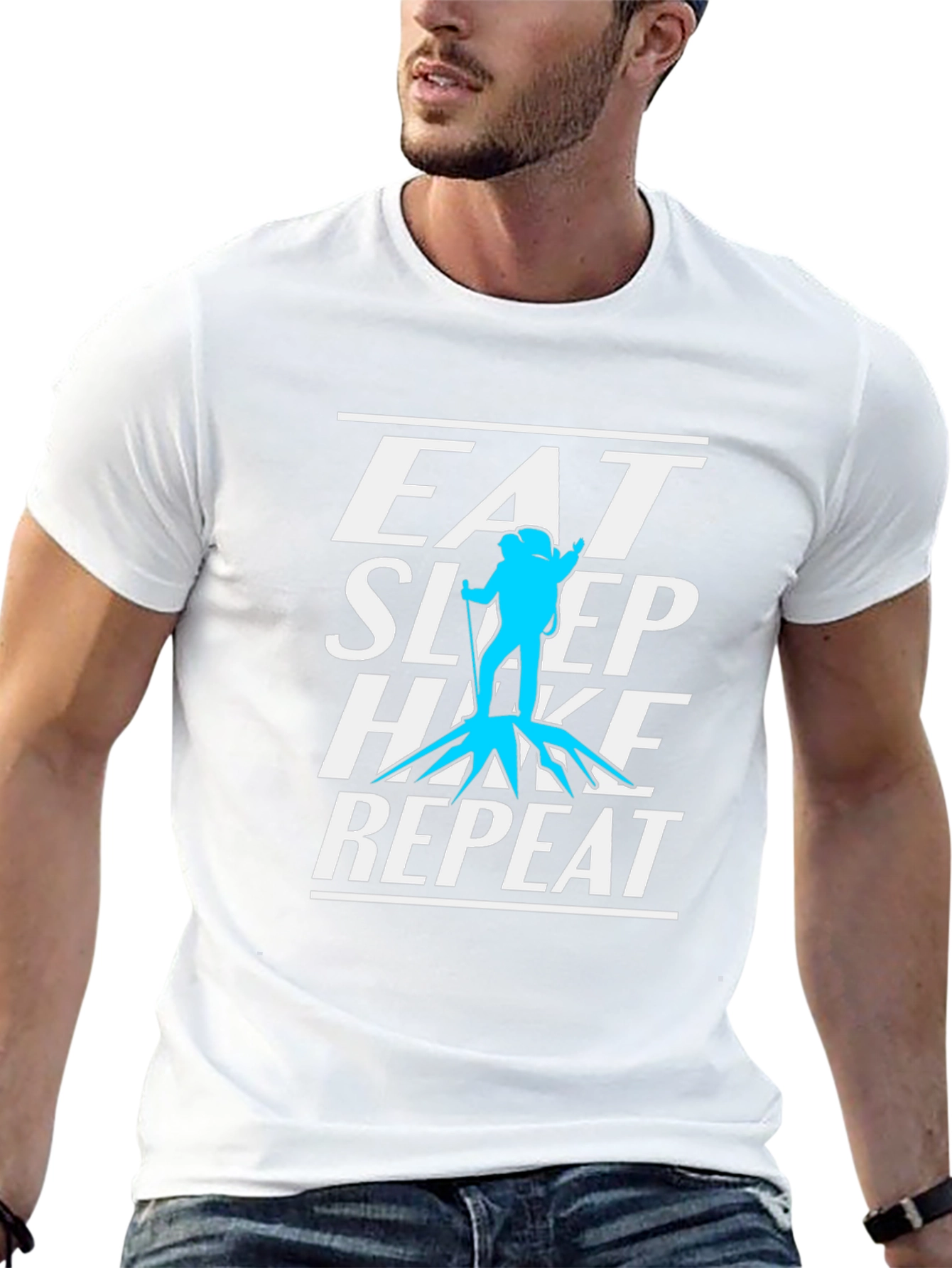 Eat Sleep Hike Repeat Graphic T-Shirt