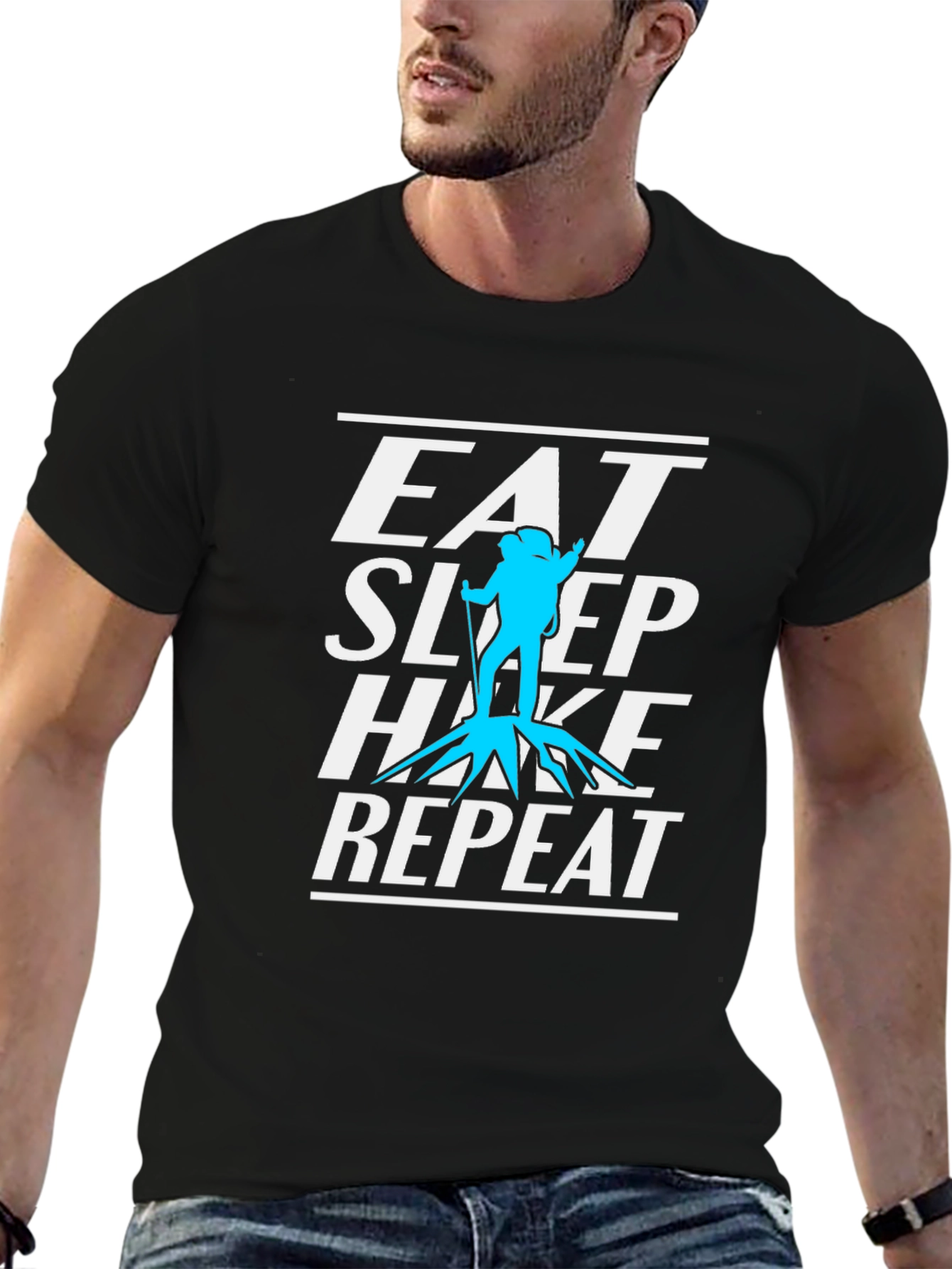 Eat Sleep Hike Repeat Graphic T-Shirt