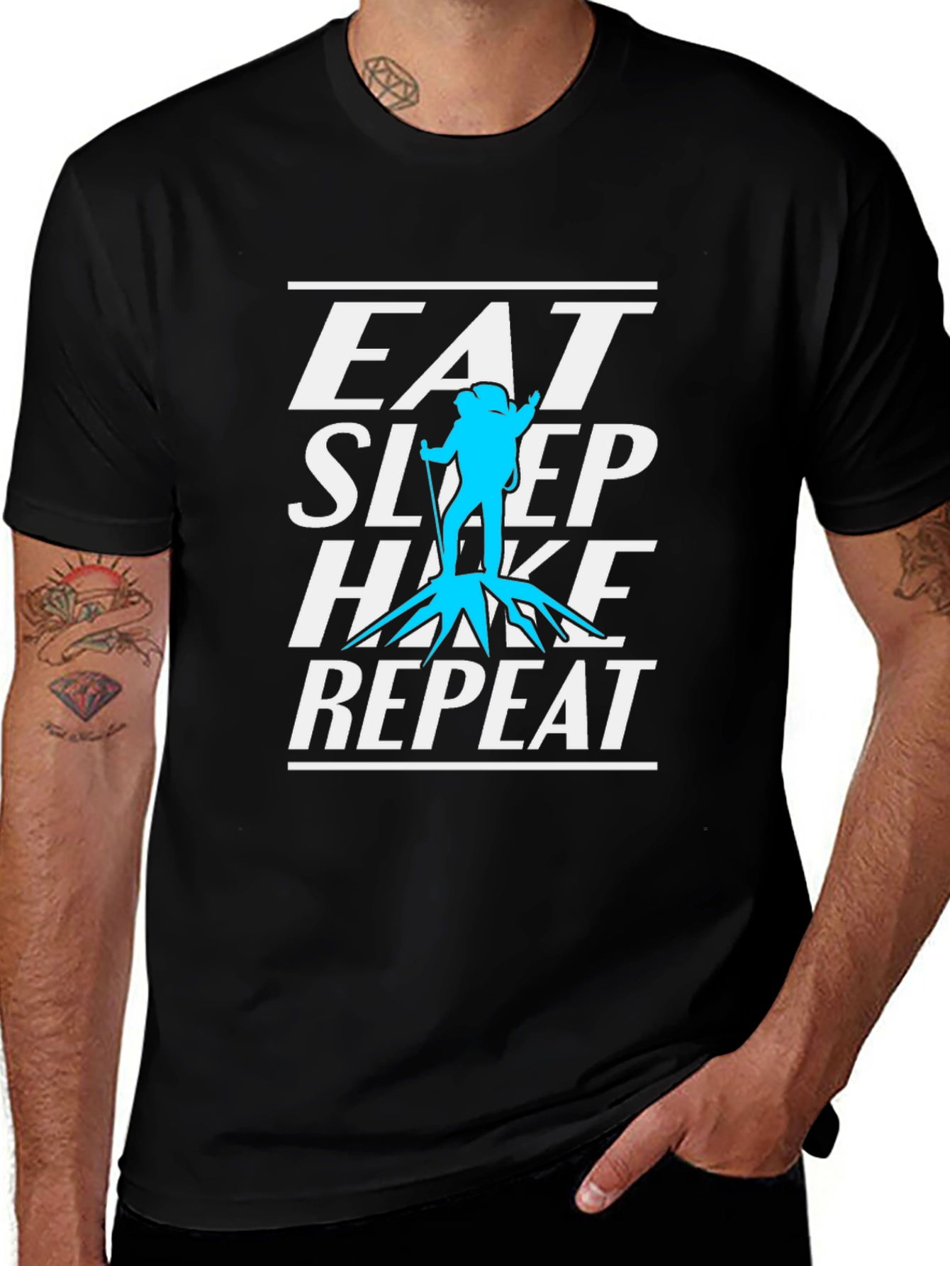 Eat Sleep Hike Repeat Graphic T-Shirt