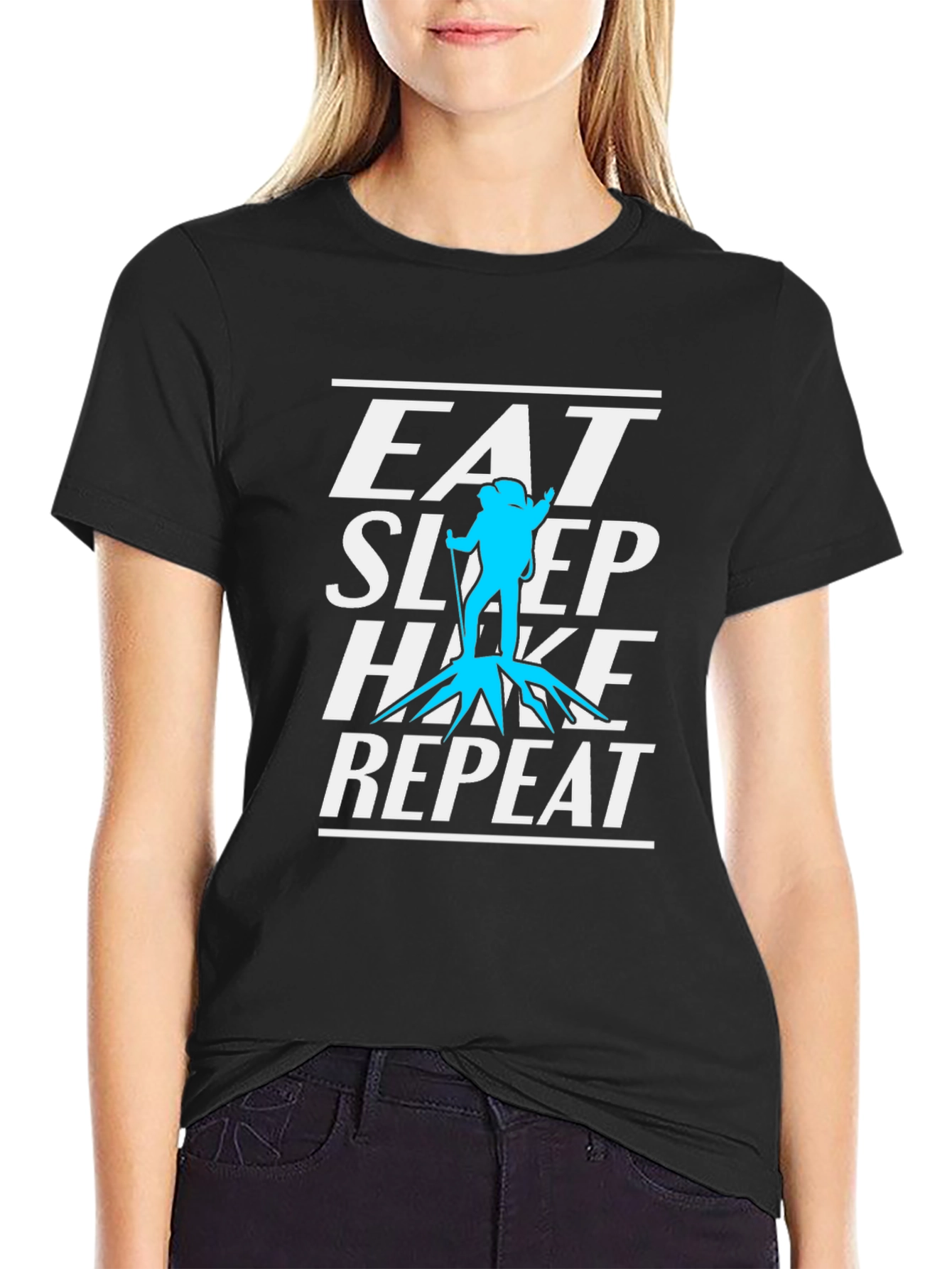 Eat Sleep Hike Repeat Graphic T-Shirt
