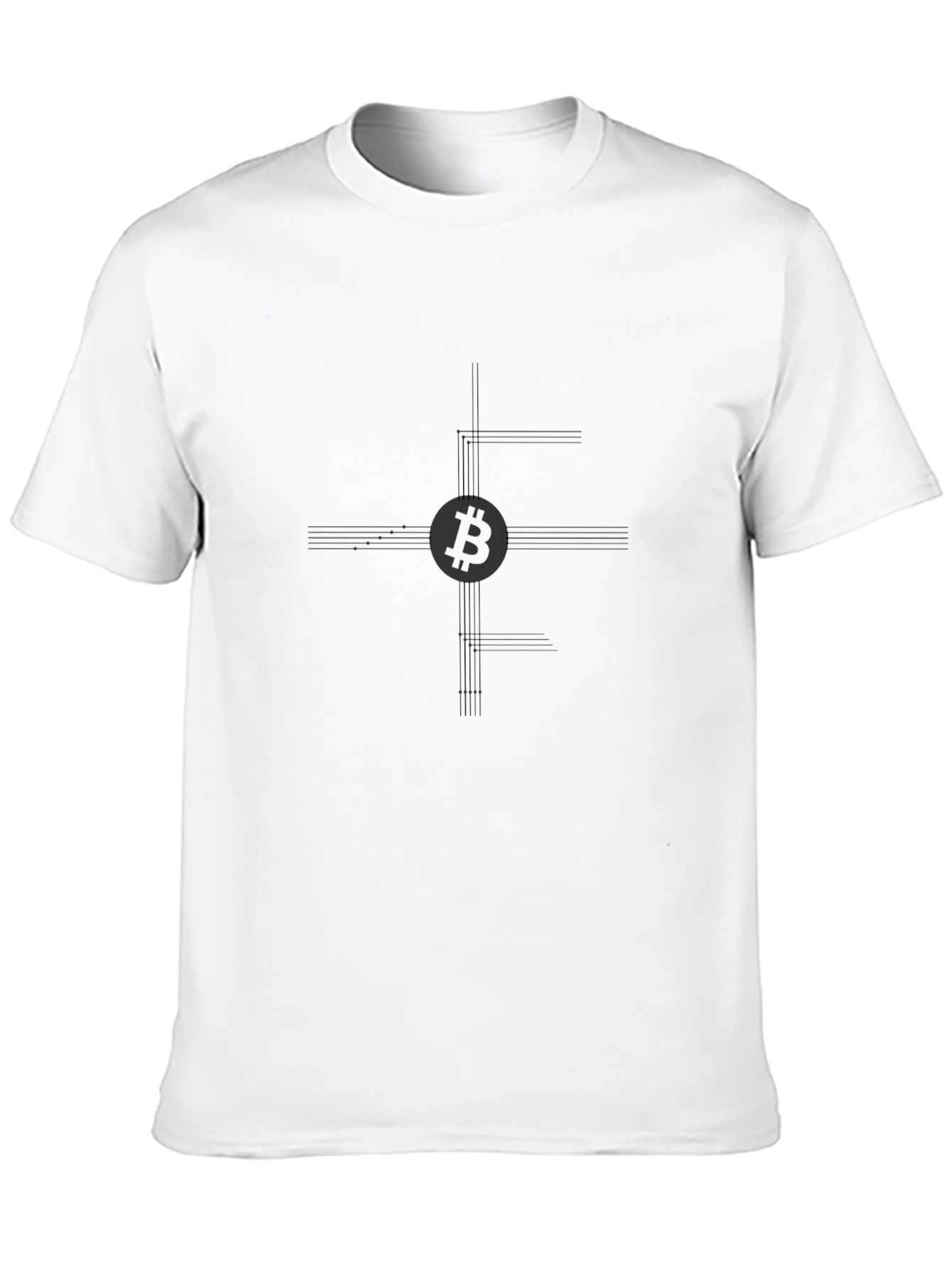 Bitcoin Circuit Black T-Shirt