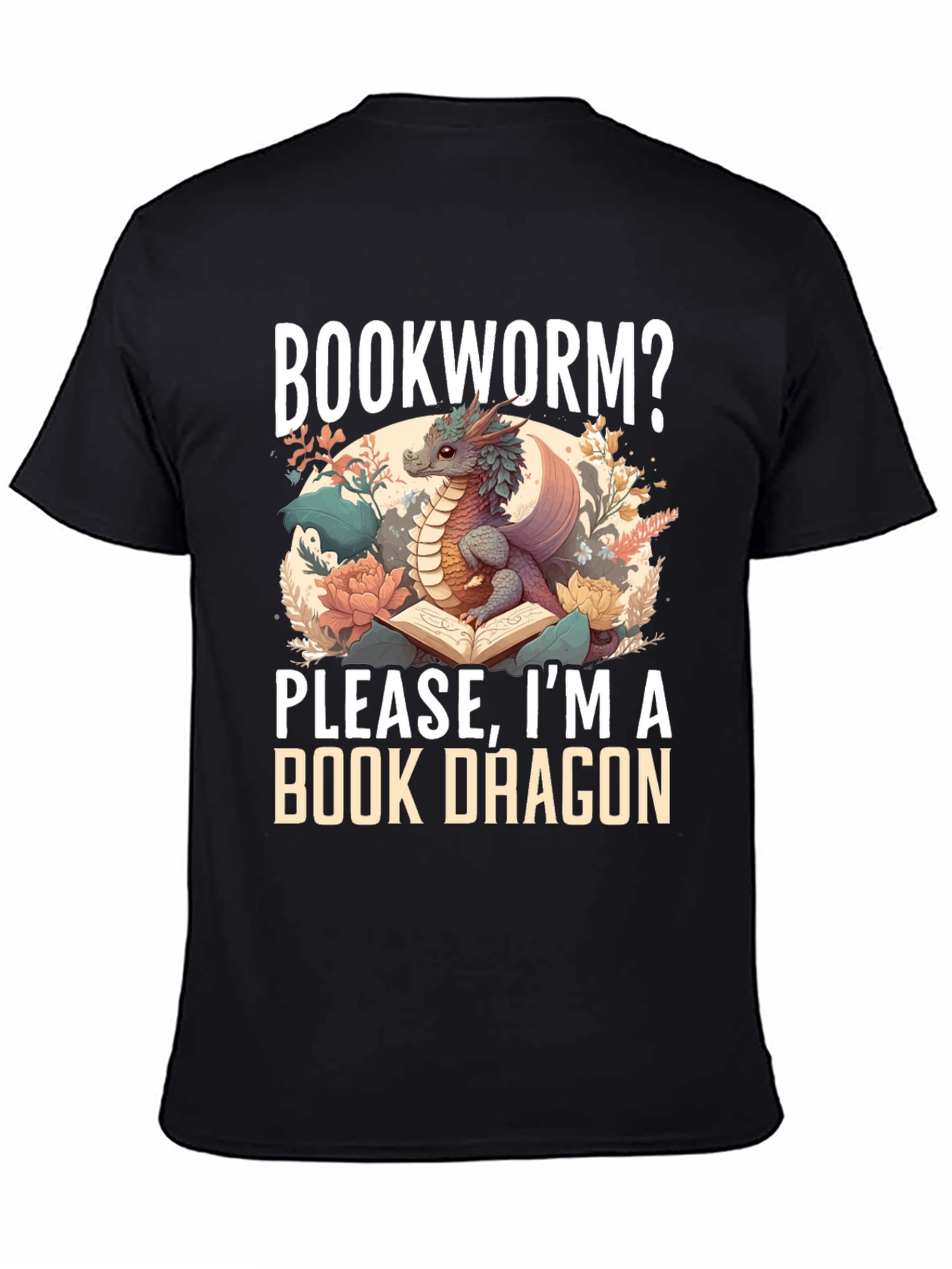 Book Dragon Graphic T-Shirt