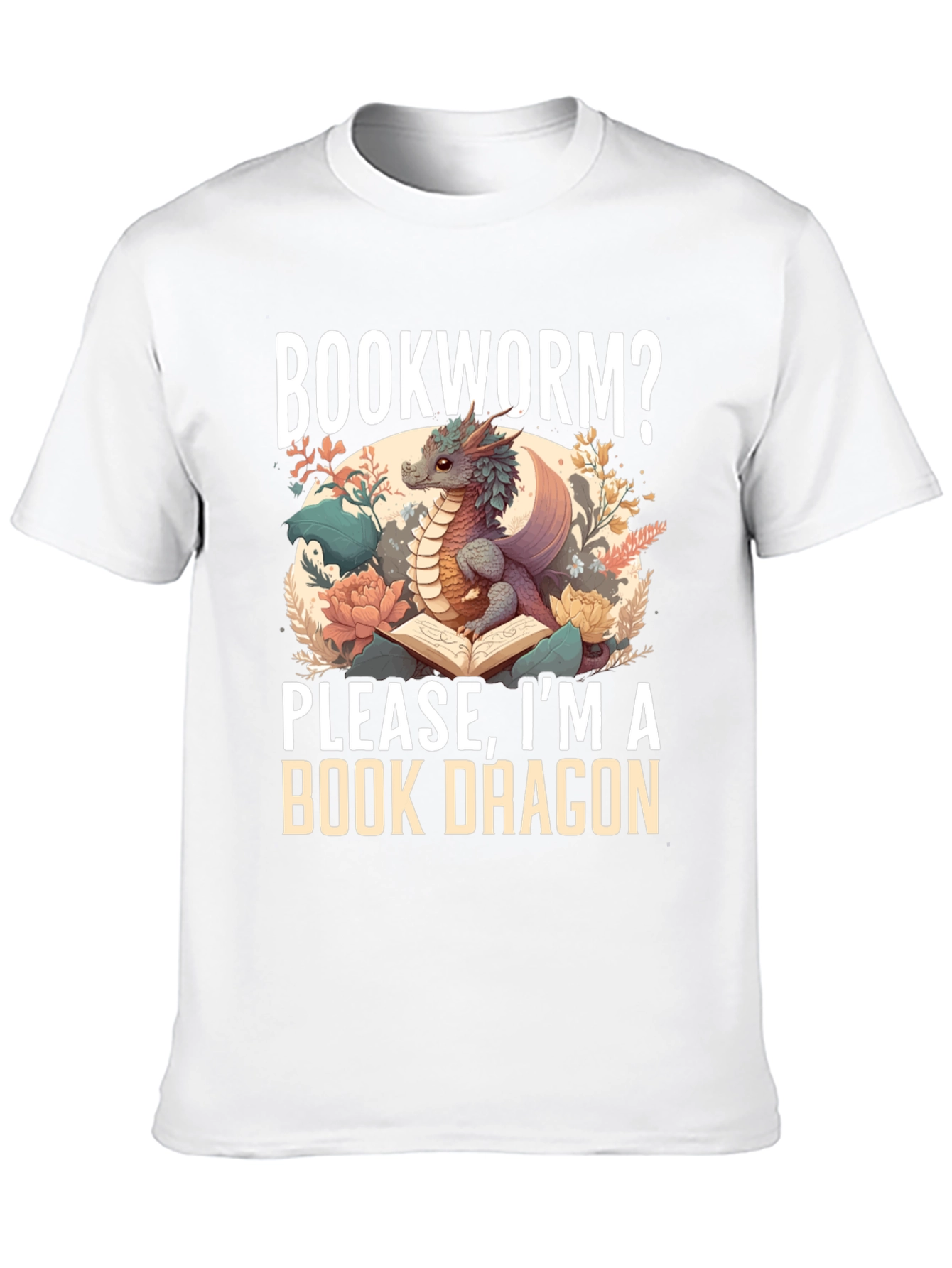 Book Dragon Graphic T-Shirt