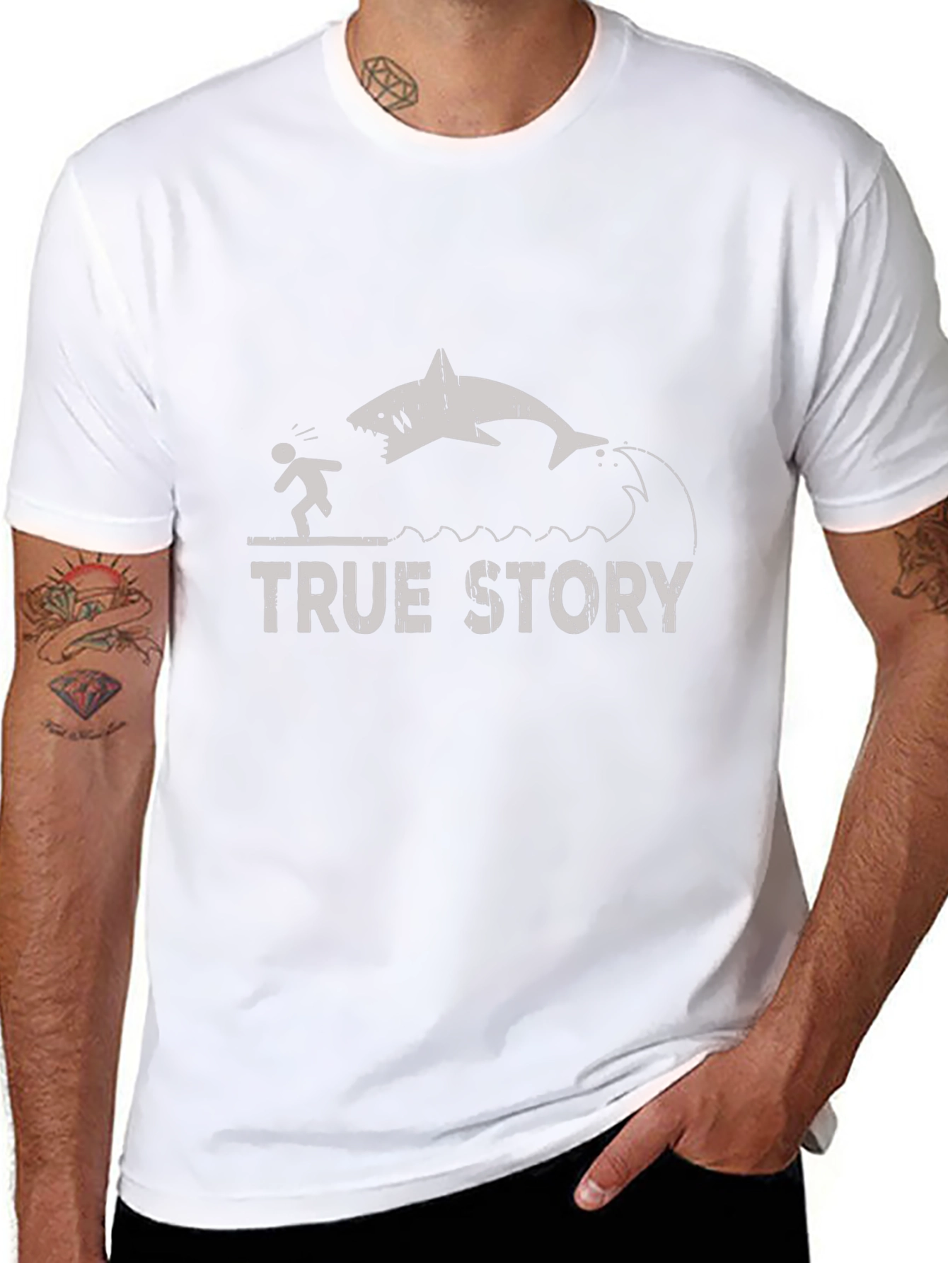 True Story Shark T-Shirt - Funny Graphic Tee