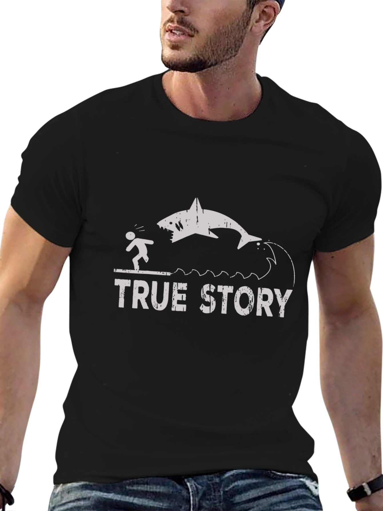 True Story Shark T-Shirt - Funny Graphic Tee