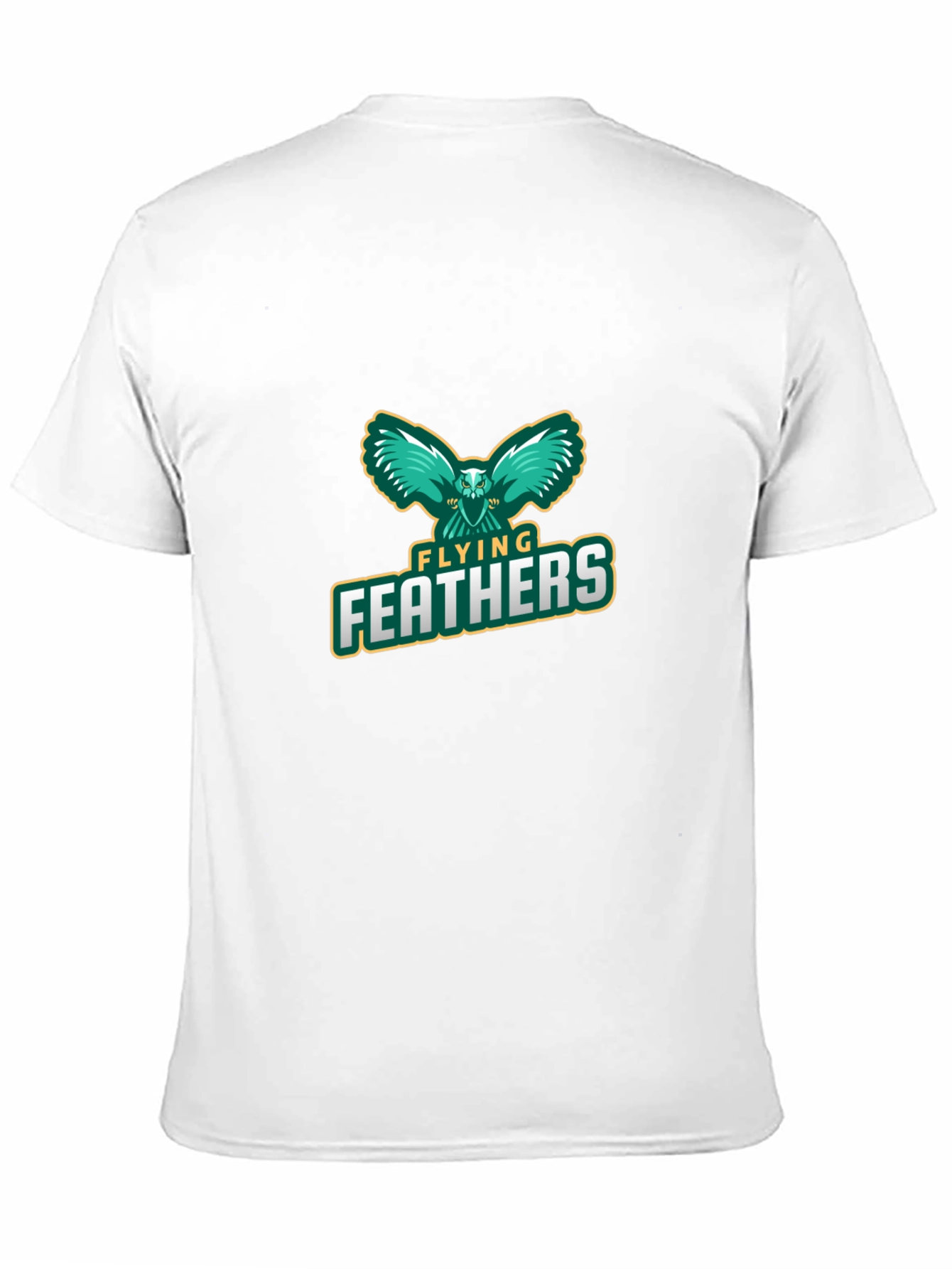 Flying Feathers Graphic Black T-Shirt