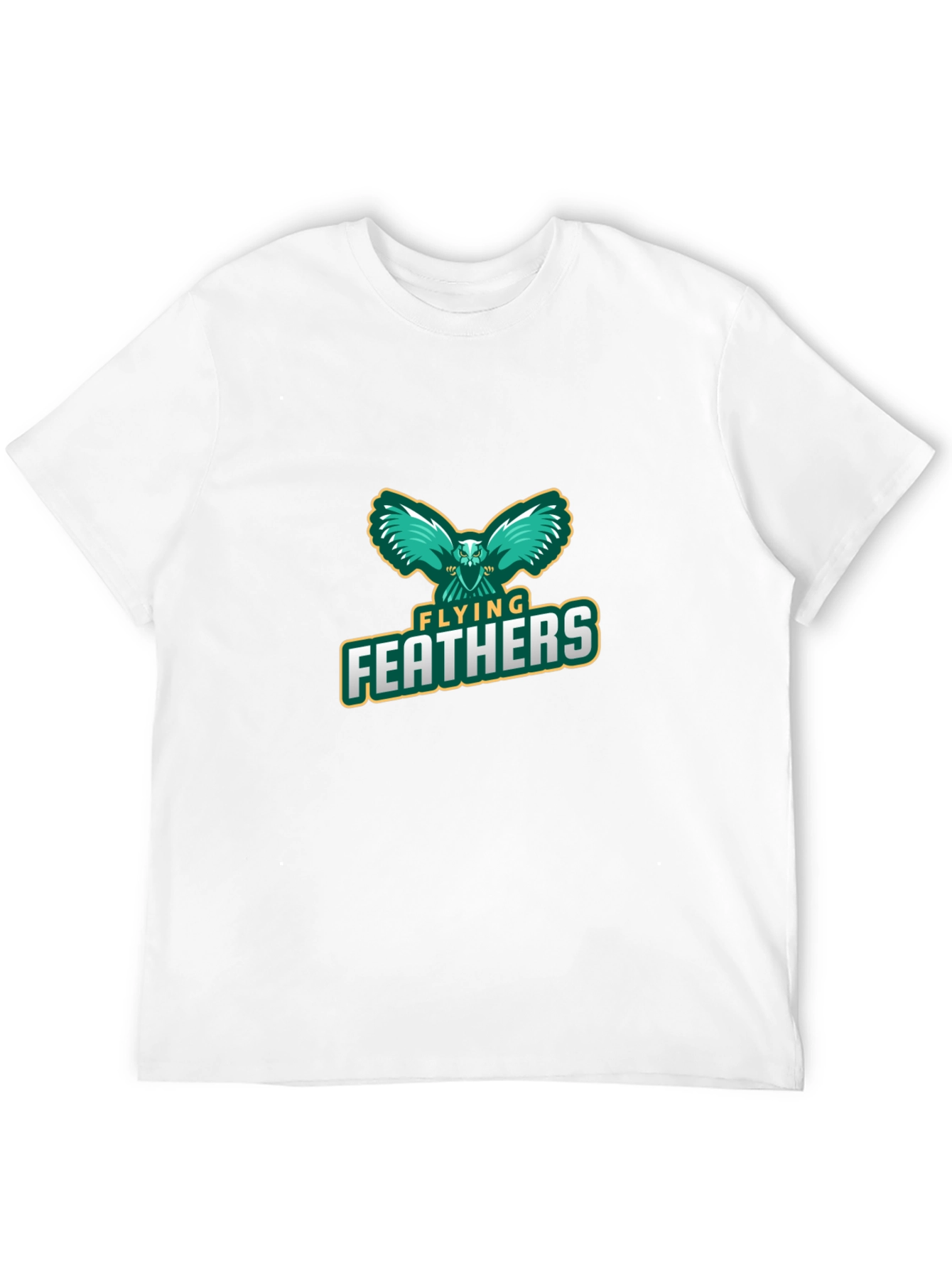 Flying Feathers Graphic Black T-Shirt