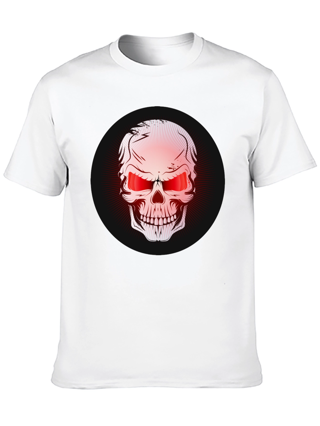 Skull Graphic Print Black T-Shirt