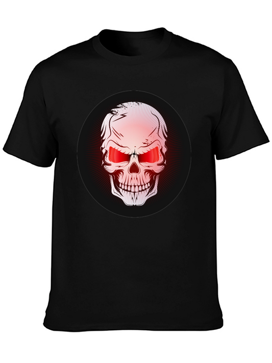 Skull Graphic Print Black T-Shirt