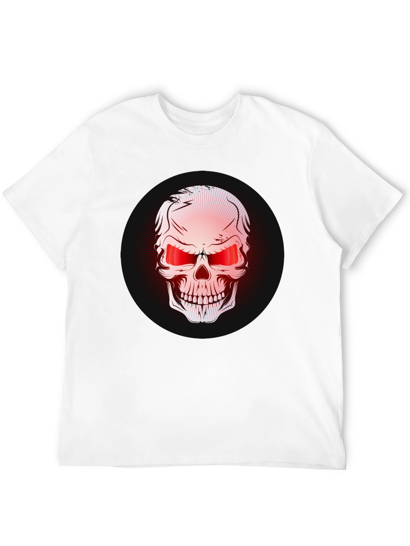 Skull Graphic Print Black T-Shirt