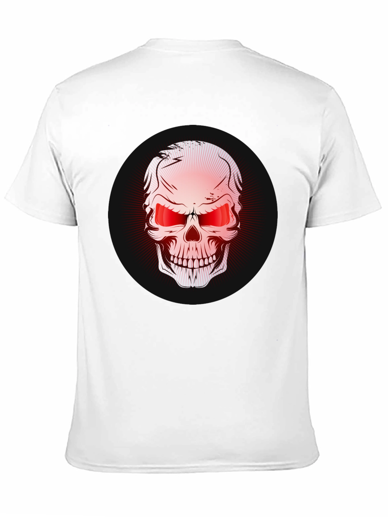 Skull Graphic Print Black T-Shirt