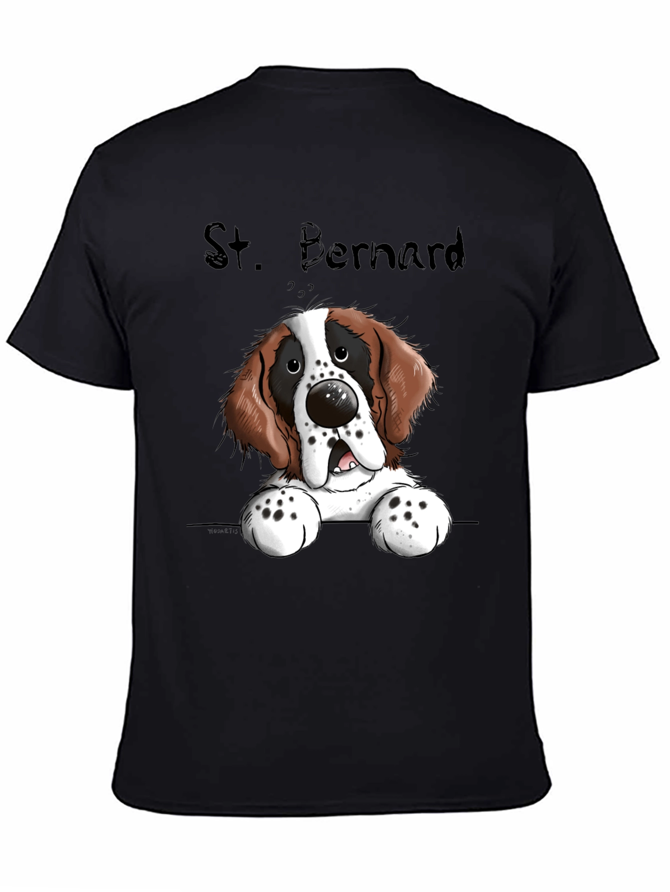 St. Bernard Dog Cartoon T-Shirt