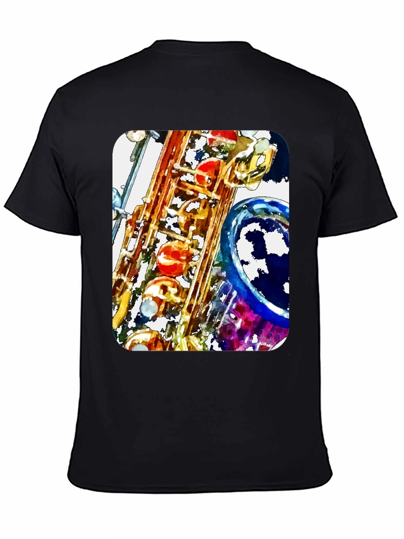 Saxophone Art Print Graphic Tee