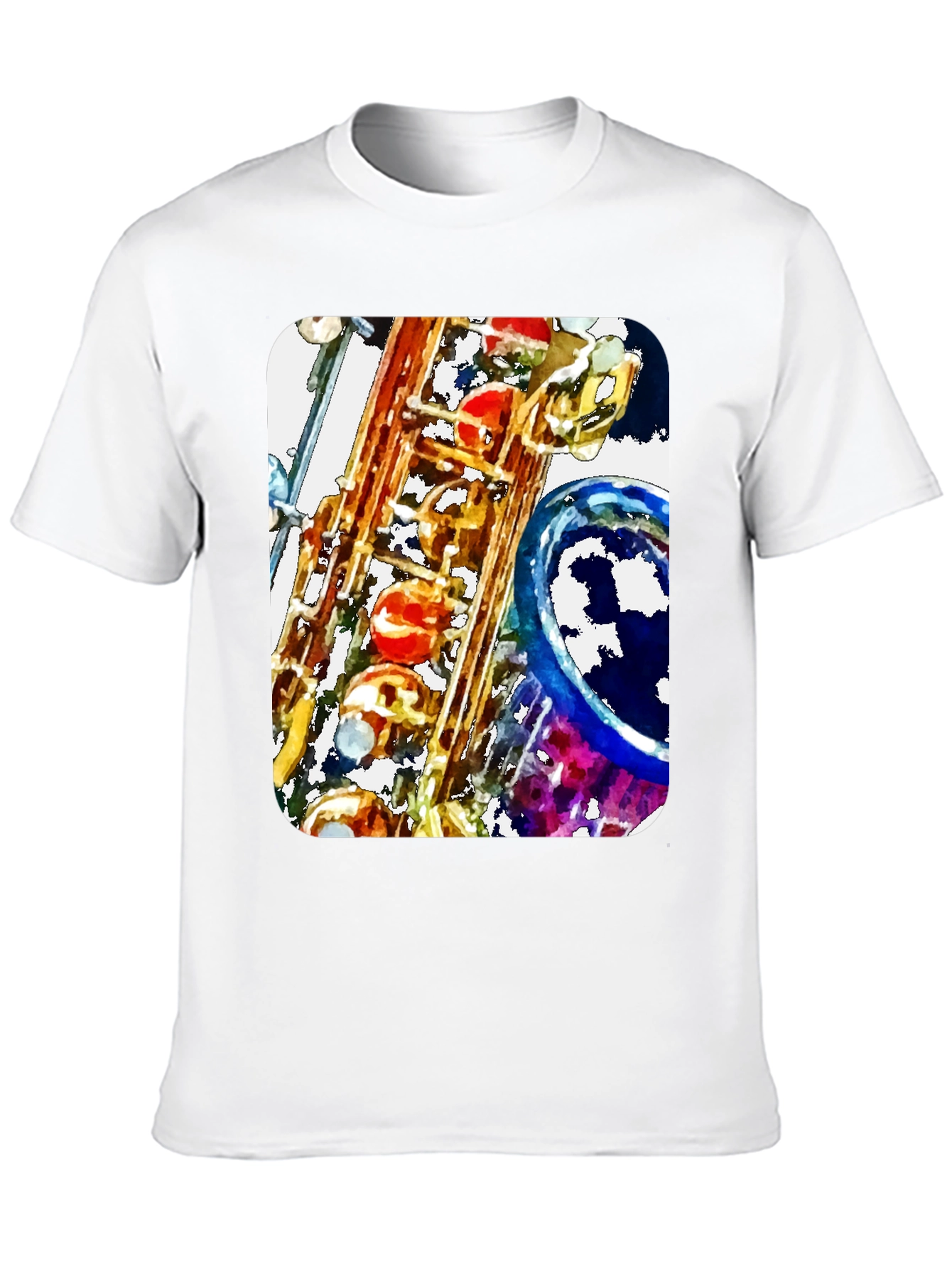 Saxophone Art Print Graphic Tee