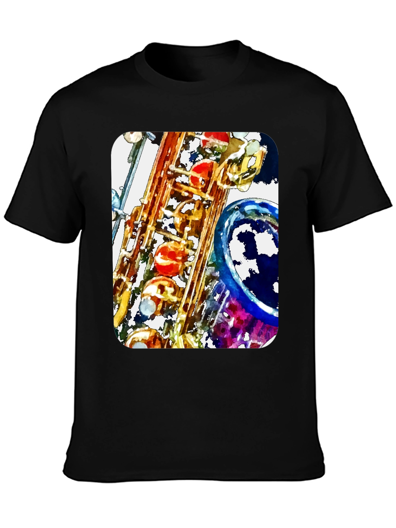 Saxophone Art Print Graphic Tee