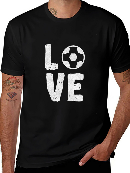 Love Soccer Black T-Shirt