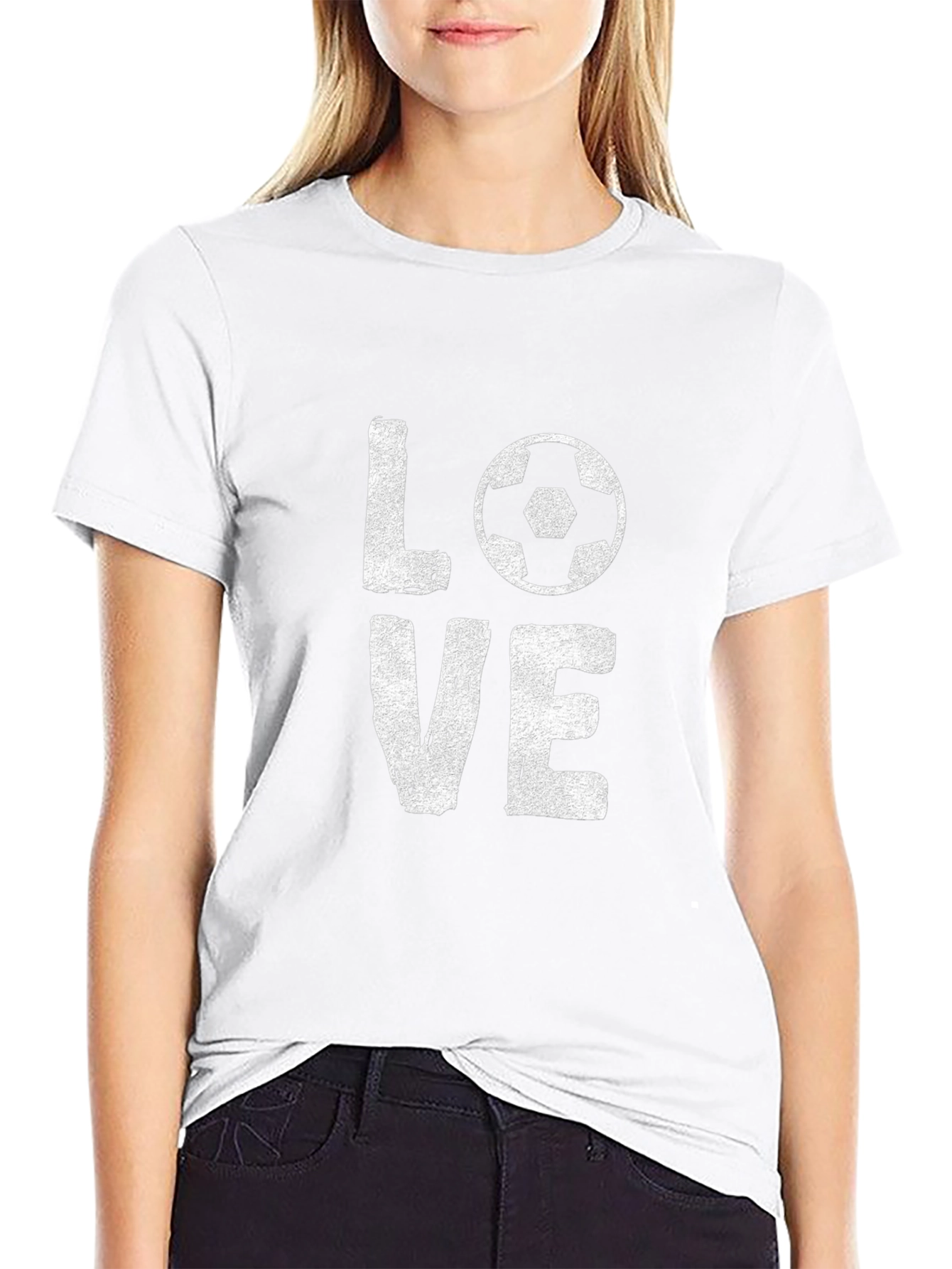 Love Soccer Black T-Shirt