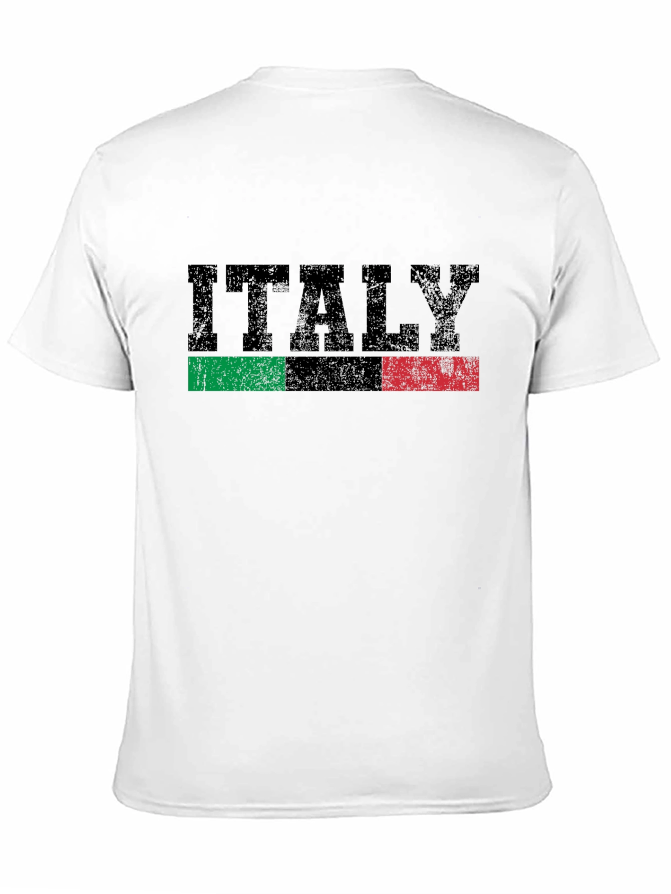 Italy Flag Graphic T-Shirt - Black