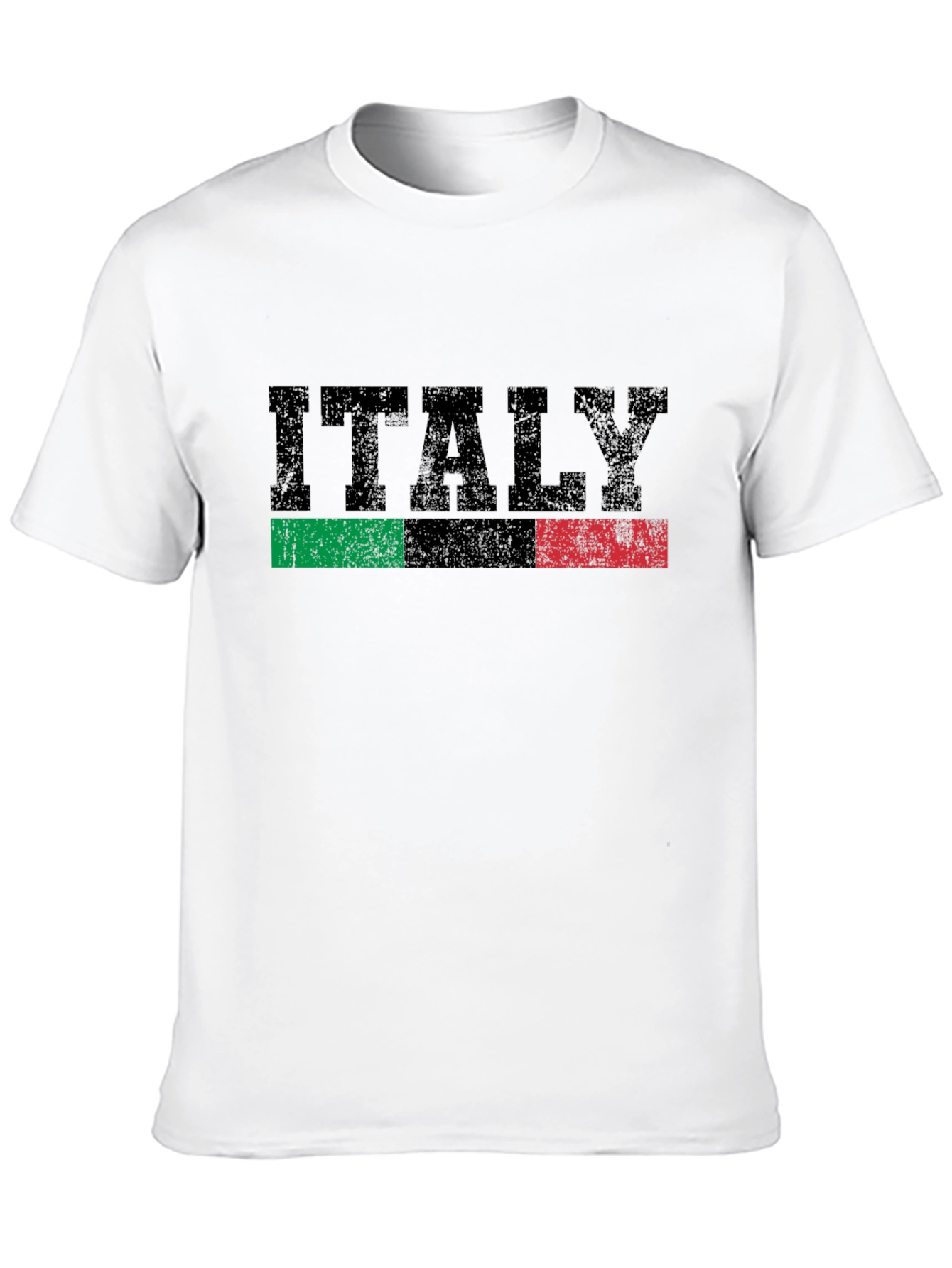 Italy Flag Graphic T-Shirt - Black