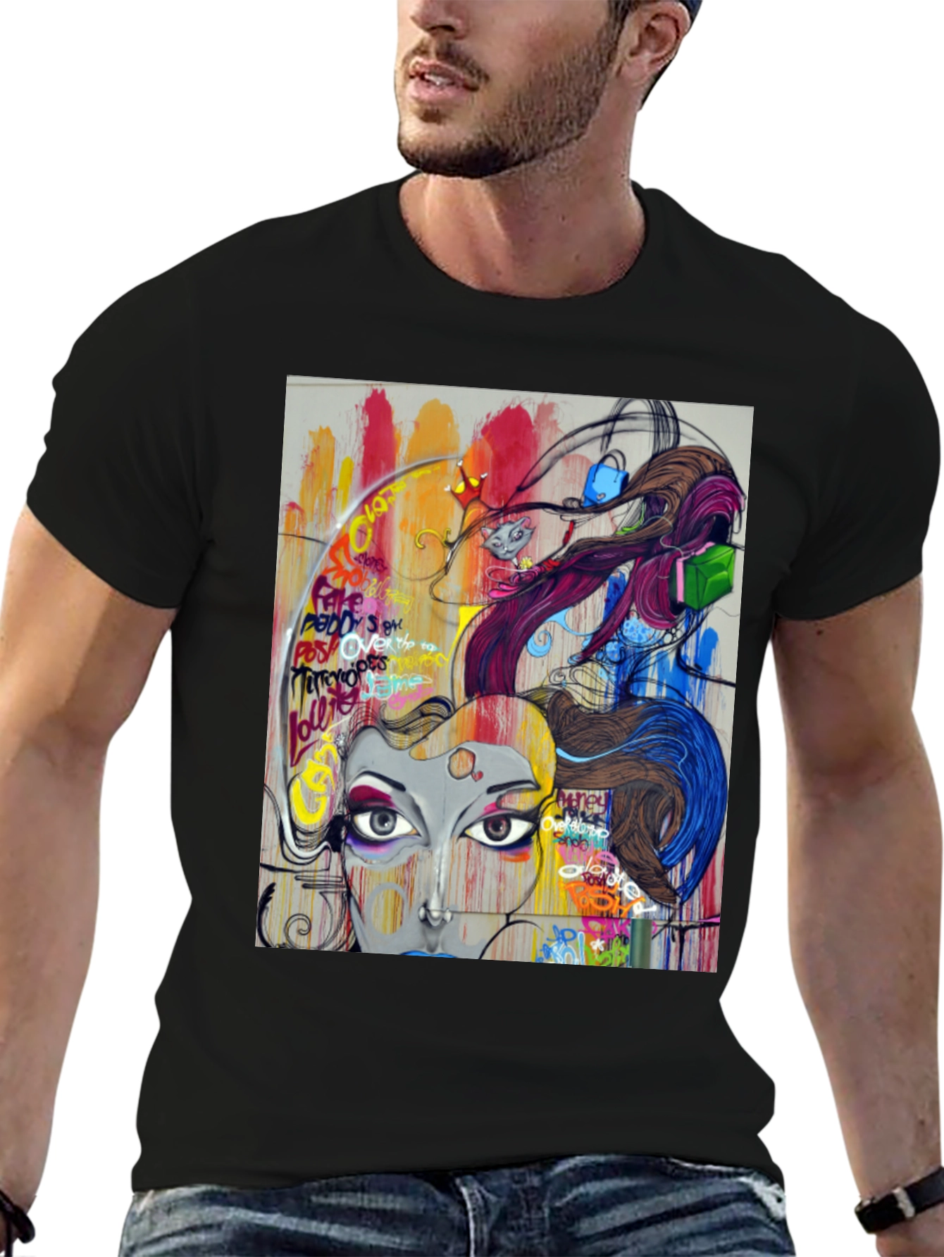 Abstract Graffiti Art T-Shirt