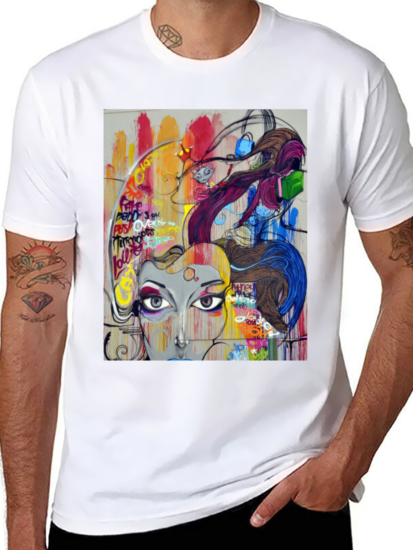 Abstract Graffiti Art T-Shirt