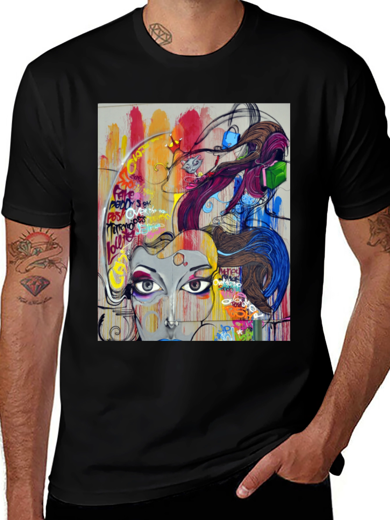 Abstract Graffiti Art T-Shirt