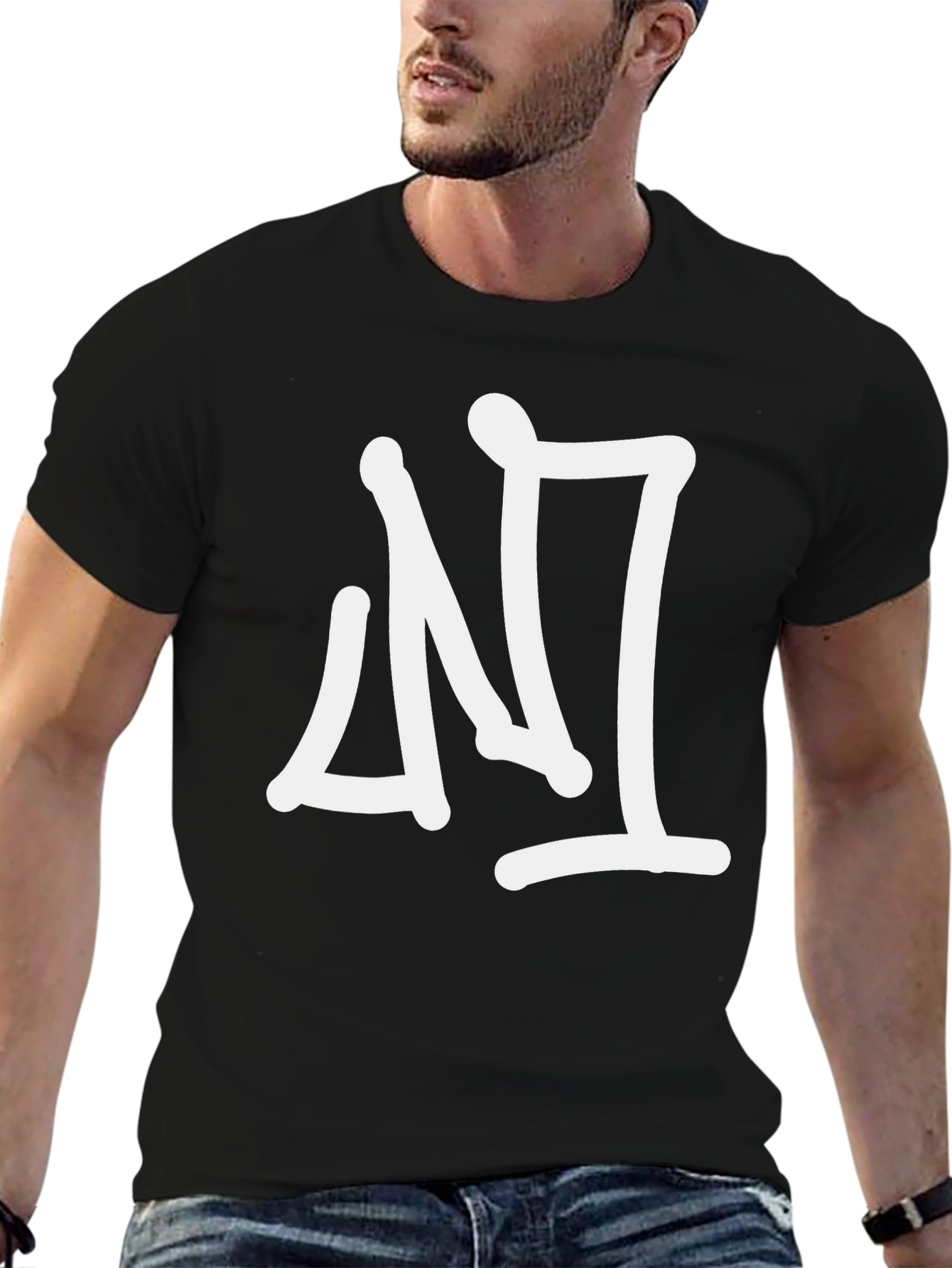 Unique Graphic Tee - Street Style Black T-Shirt