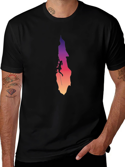 Climbing Silhouette Graphic Tee - Rock Climbing Shirt