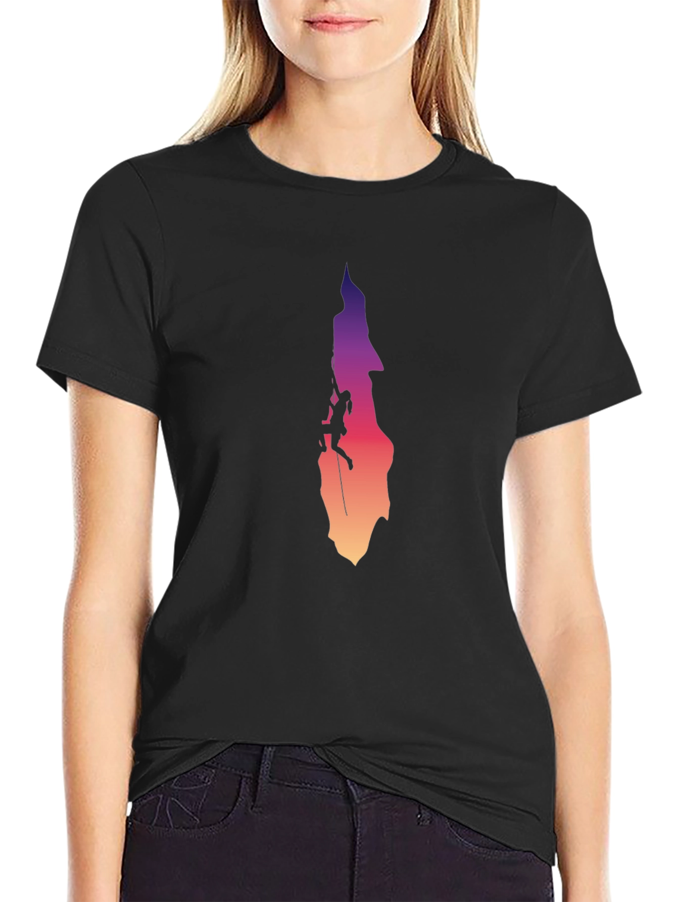 Climbing Silhouette Graphic Tee - Rock Climbing Shirt