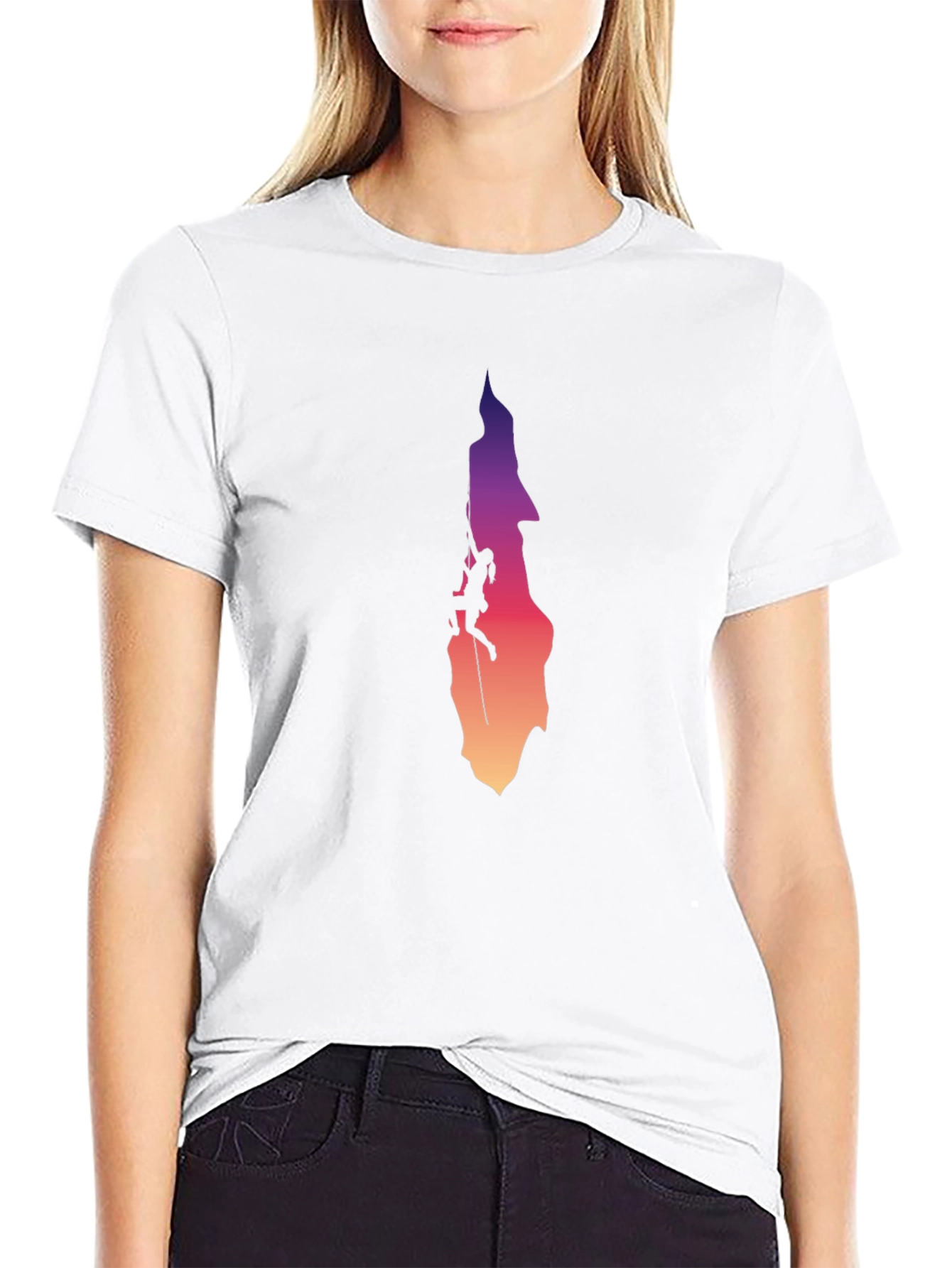 Climbing Silhouette Graphic Tee - Rock Climbing Shirt