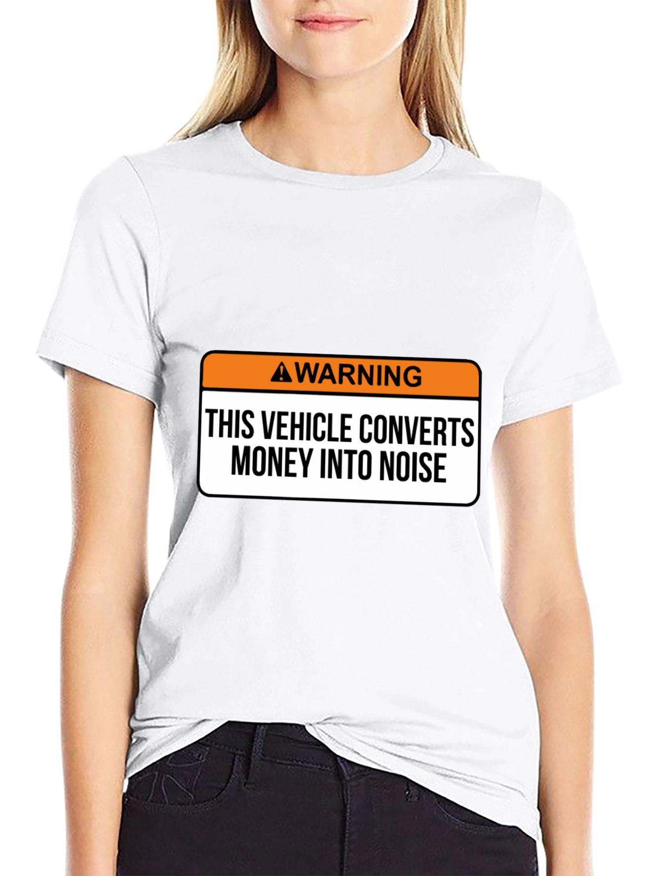 Warning Vehicle Converts Money Into Noise T-Shirt