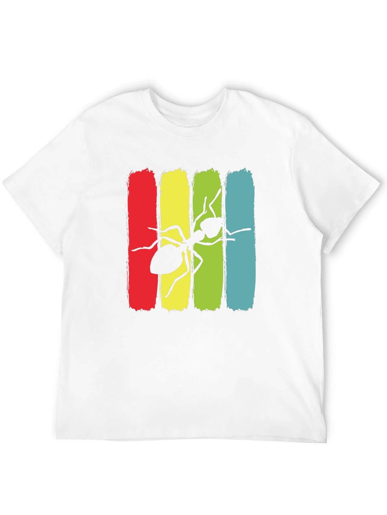 Ant Graphic Print Crew Neck T-Shirt