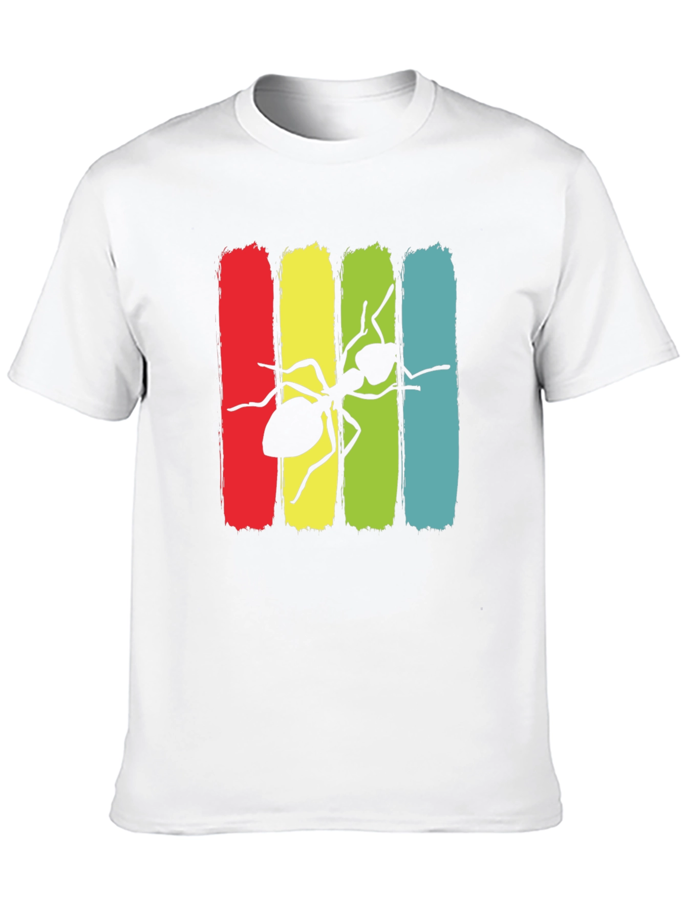 Ant Graphic Print Crew Neck T-Shirt
