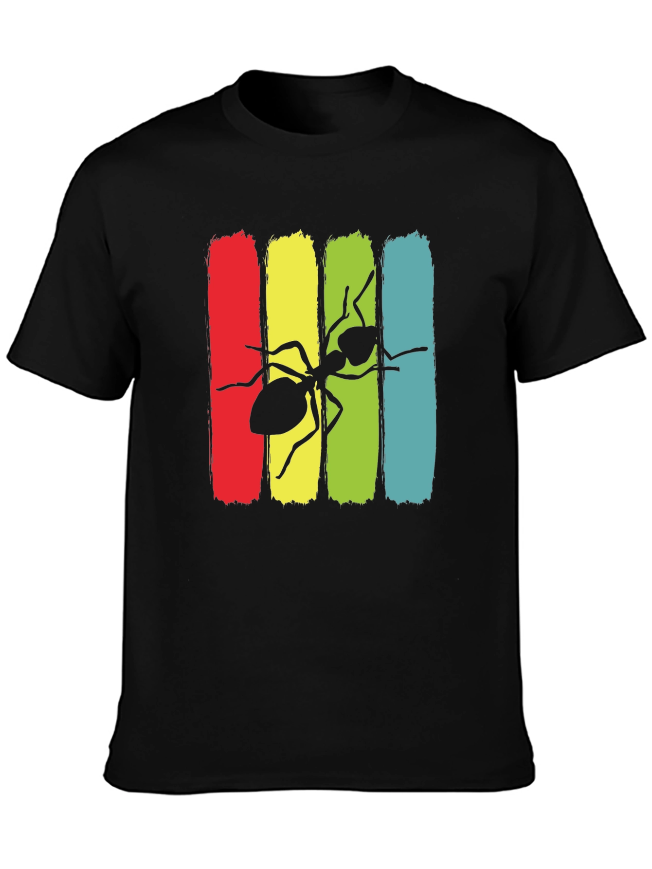 Ant Graphic Print Crew Neck T-Shirt