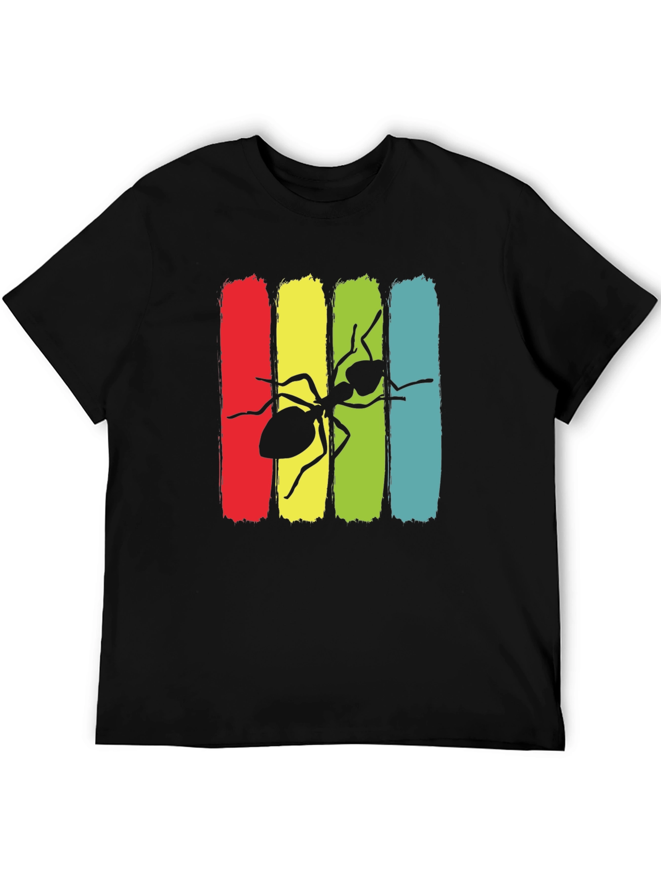 Ant Graphic Print Crew Neck T-Shirt
