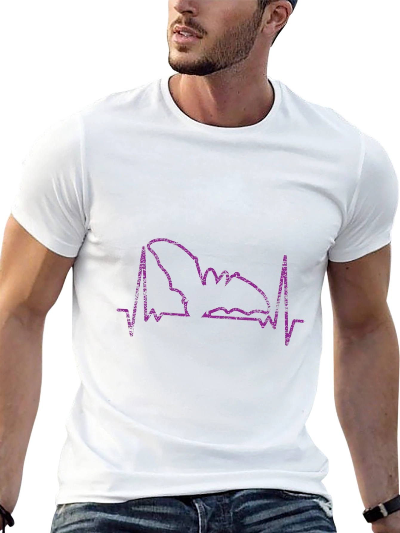 Bat Heartbeat T-Shirt - Halloween Vibes