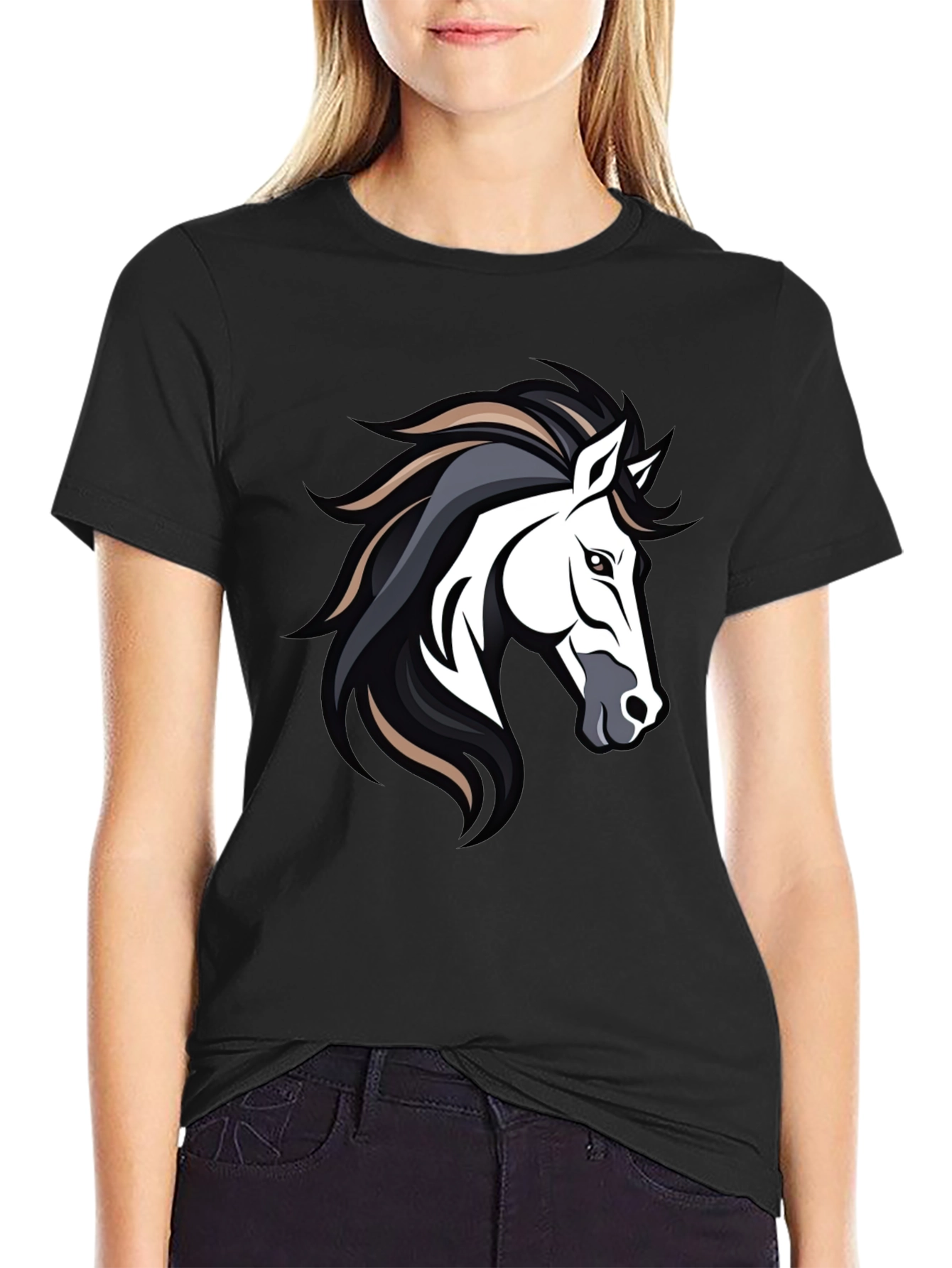 Horse Graphic Tee - Cool Animal Design