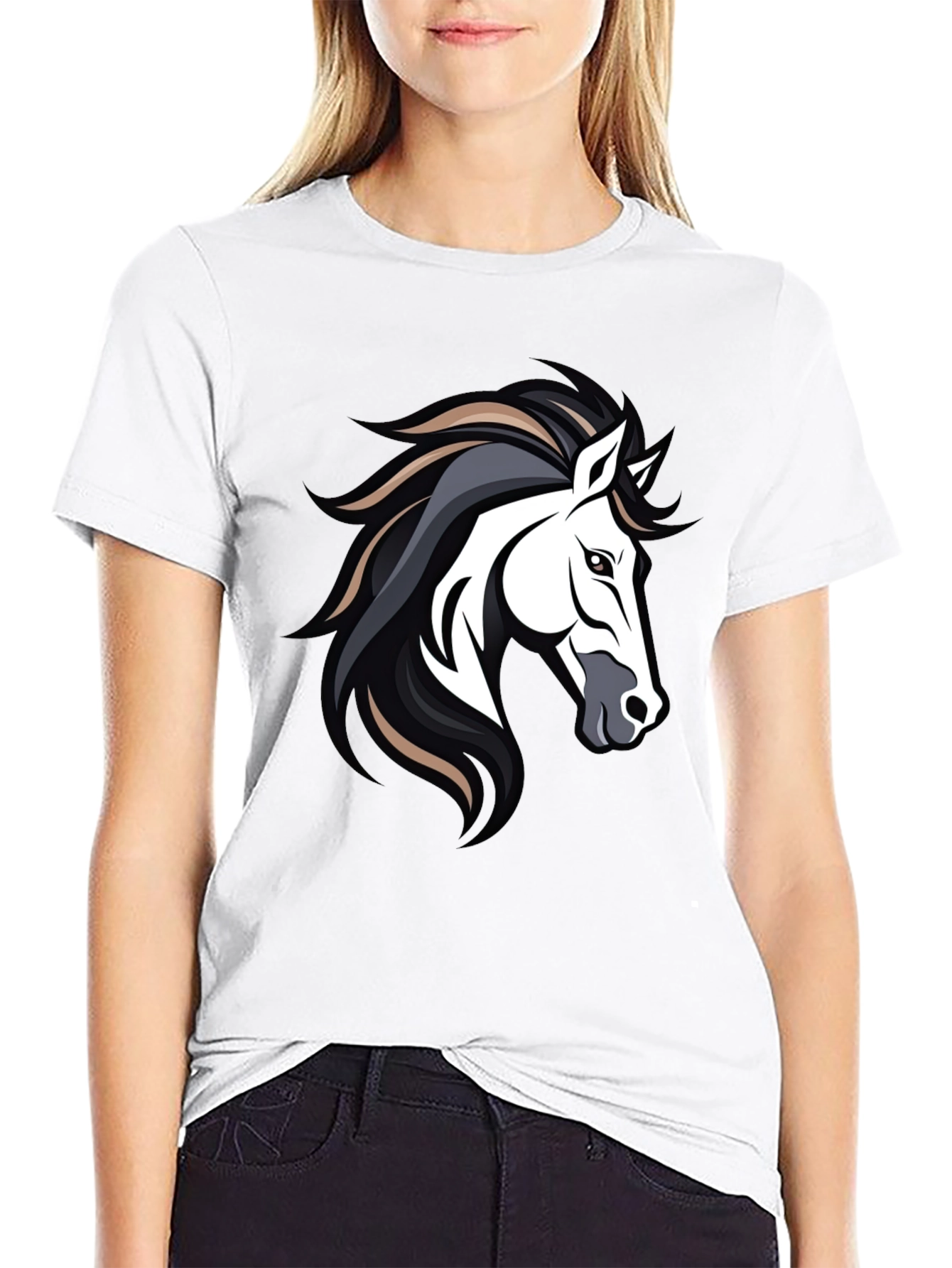 Horse Graphic Tee - Cool Animal Design
