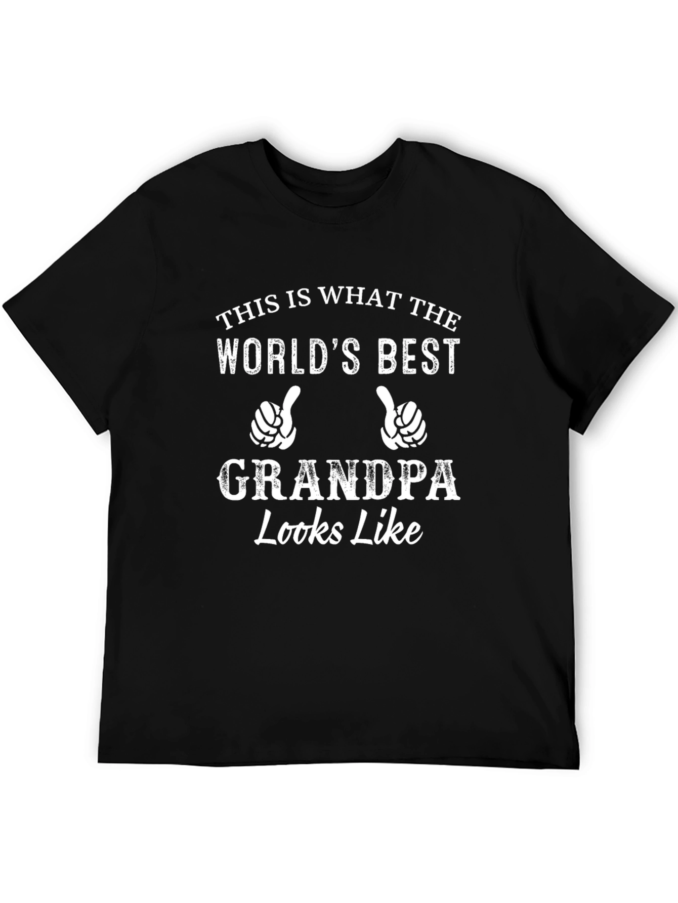 Worlds Best Grandpa T-Shirt - Black