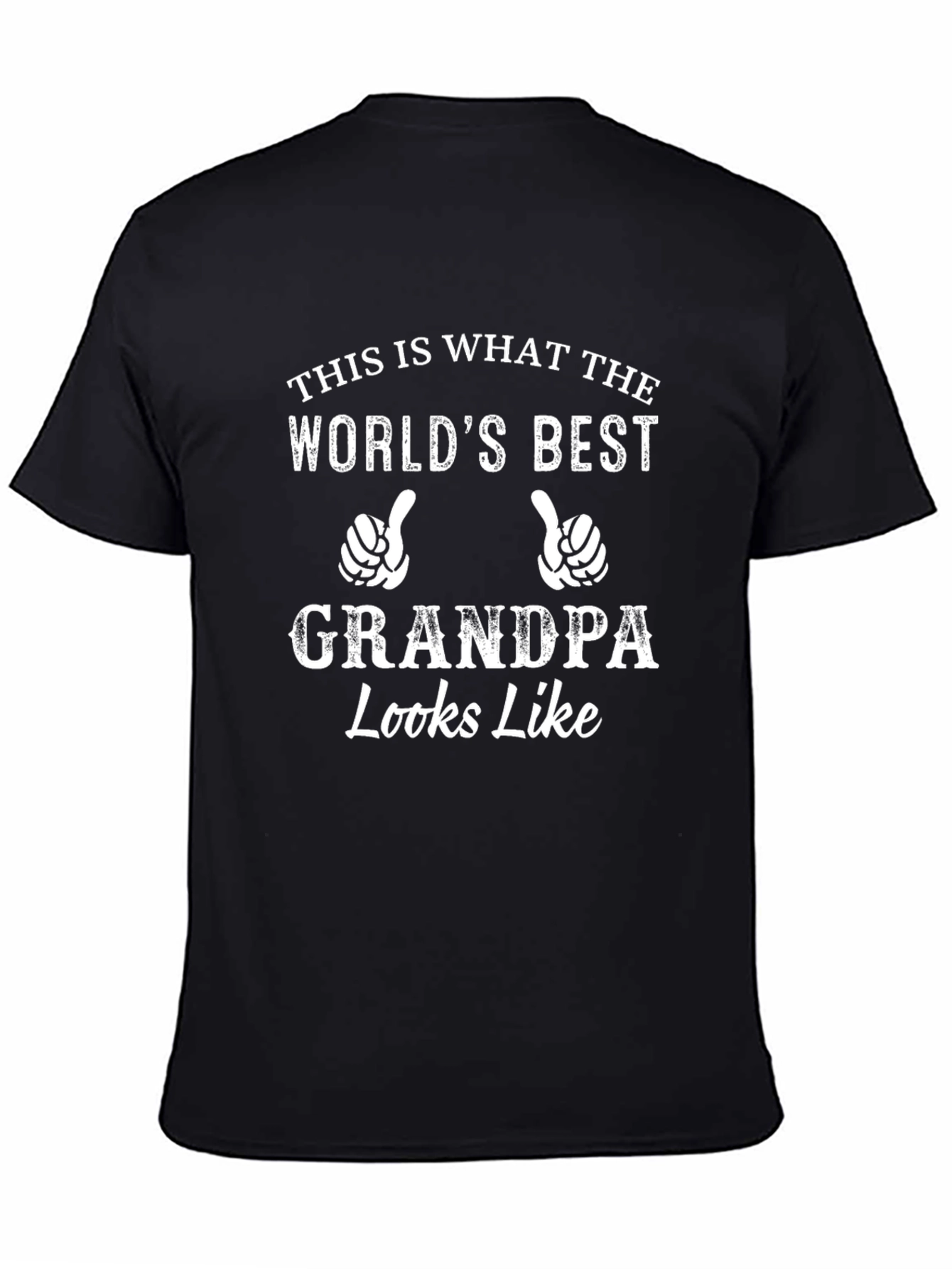 Worlds Best Grandpa T-Shirt - Black