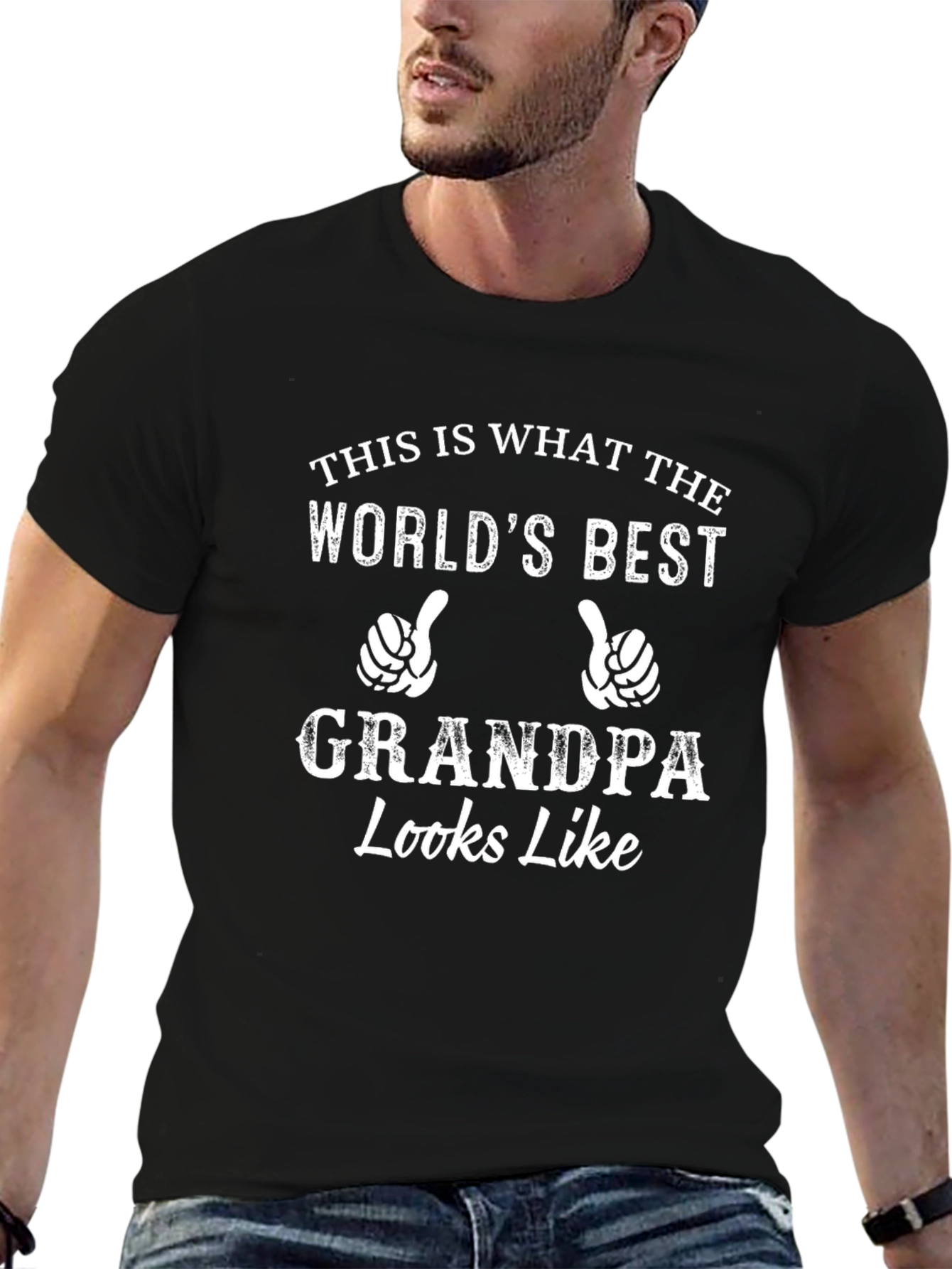 Worlds Best Grandpa T-Shirt - Black