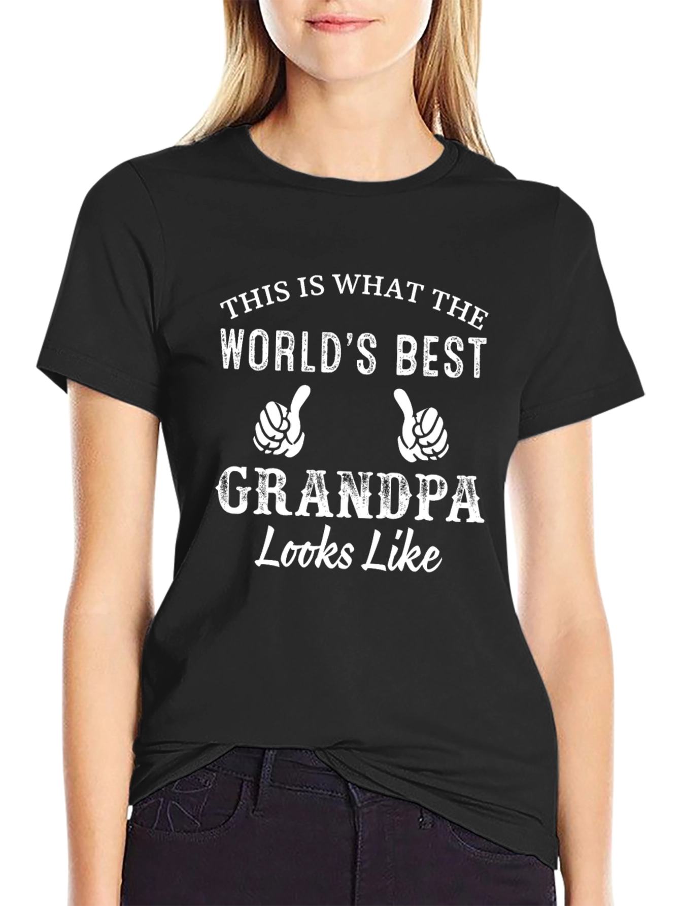 Worlds Best Grandpa T-Shirt - Black