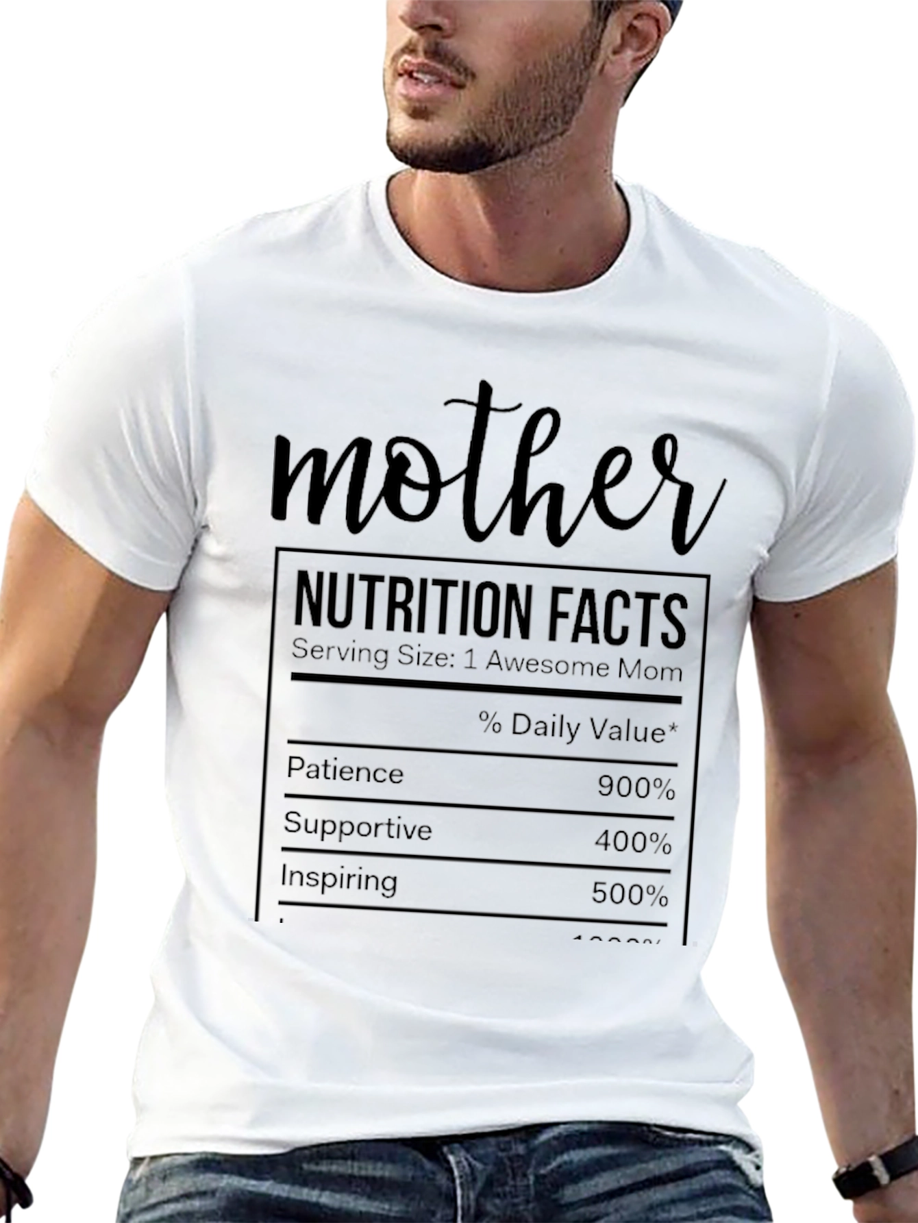 Mother Nutrition Facts Graphic T-Shirt