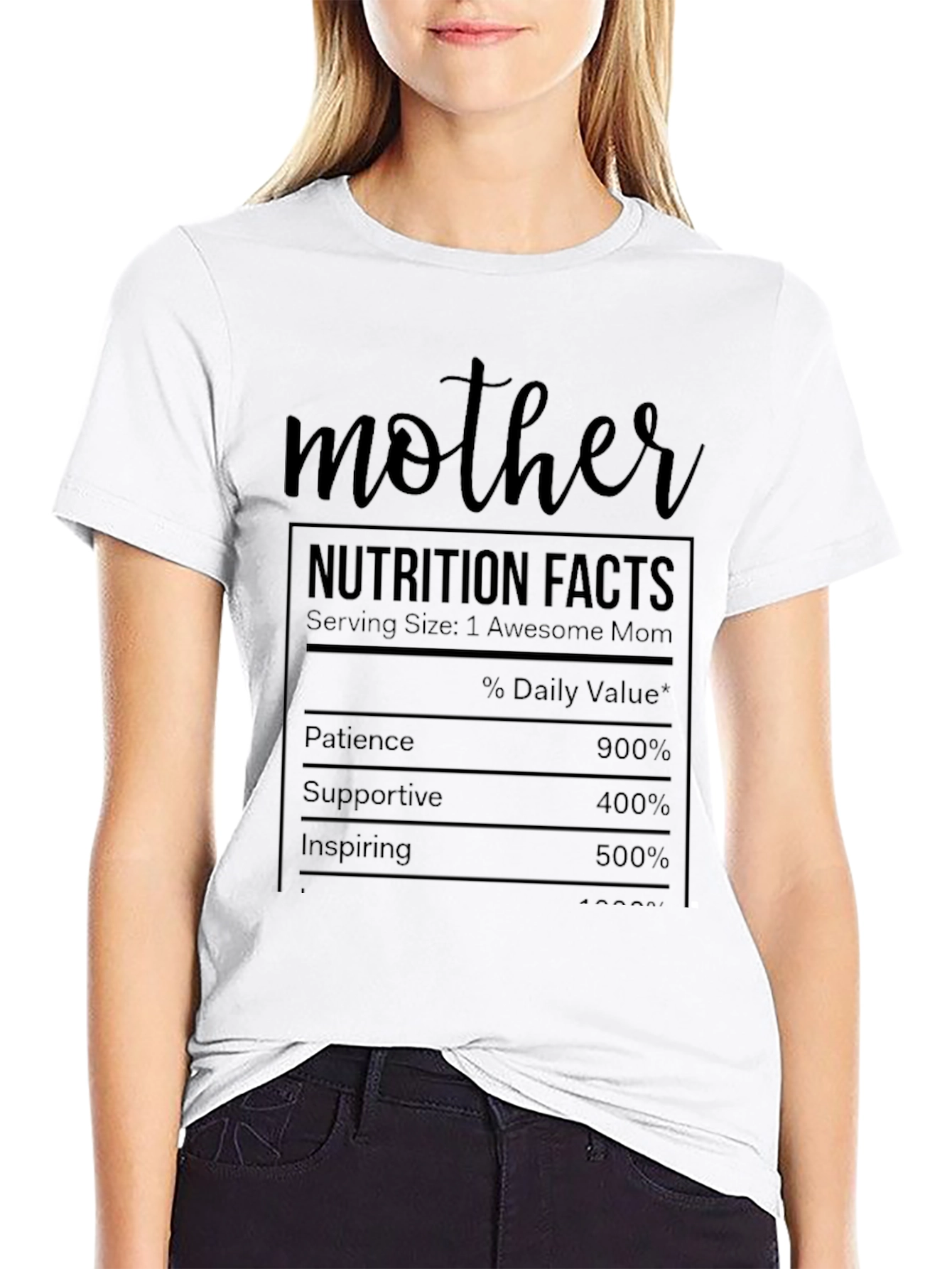 Mother Nutrition Facts Graphic T-Shirt