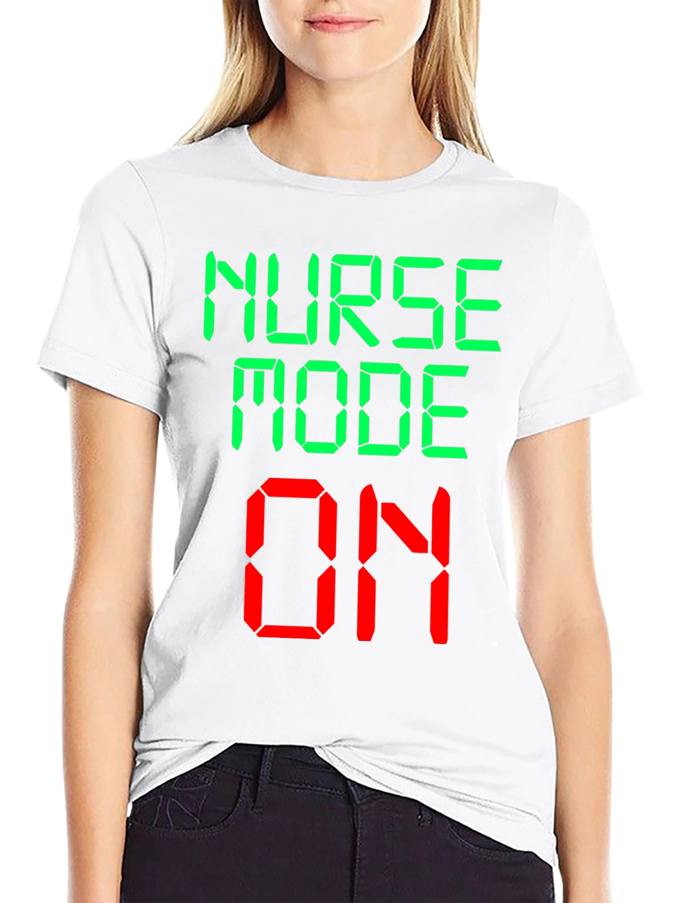 Nurse Mode On Novelty Graphic T-Shirt
