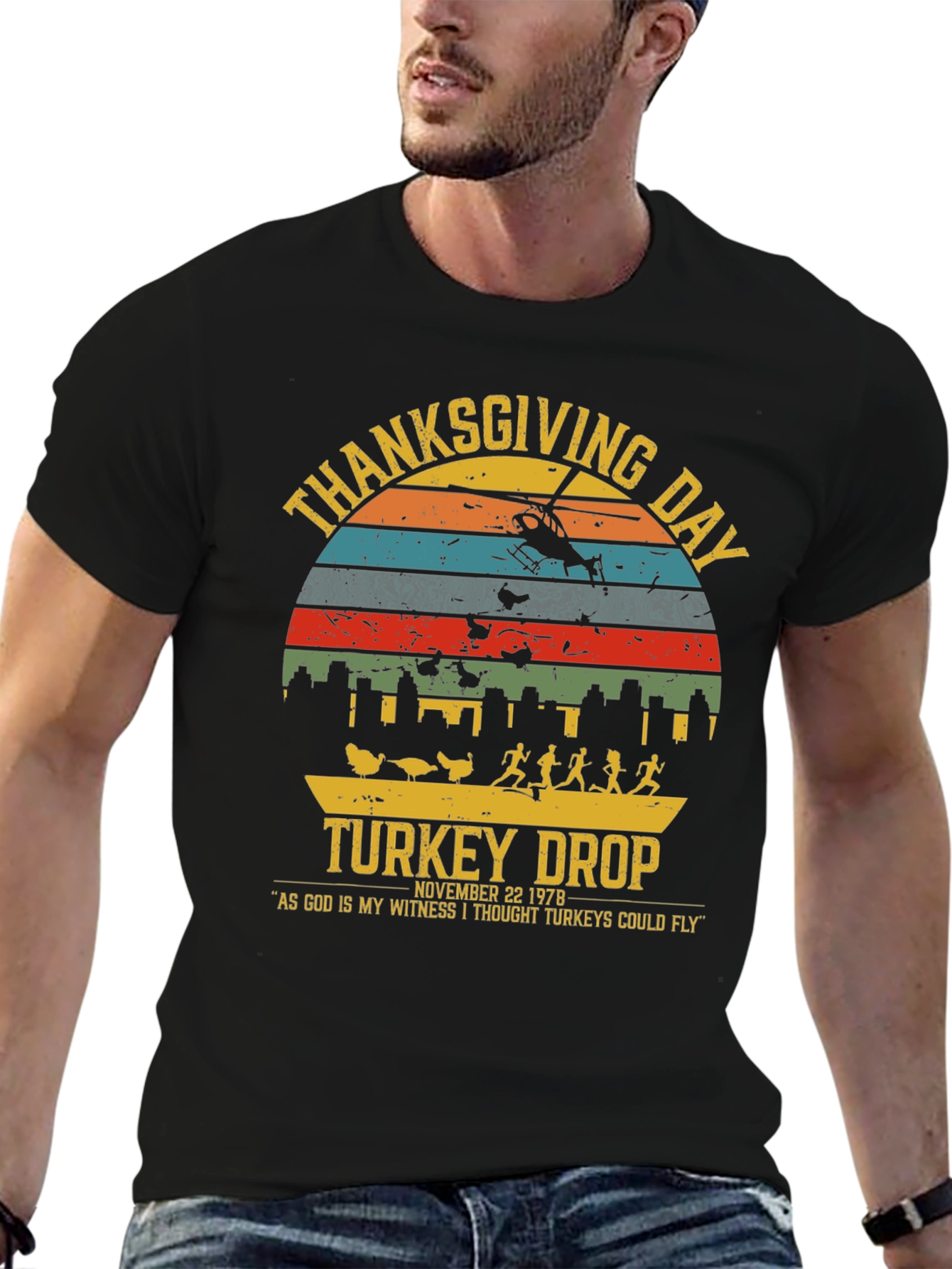 Thanksgiving Day Turkey Drop T-Shirt